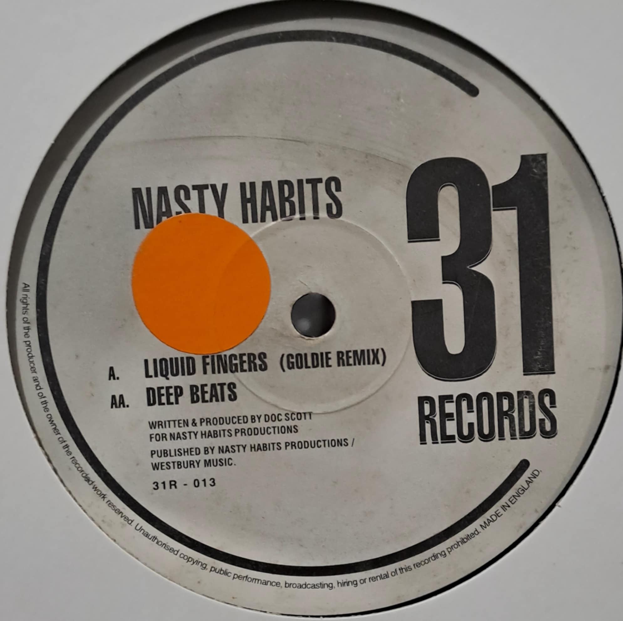 31 Records 013 - vinyle Drum & Bass
