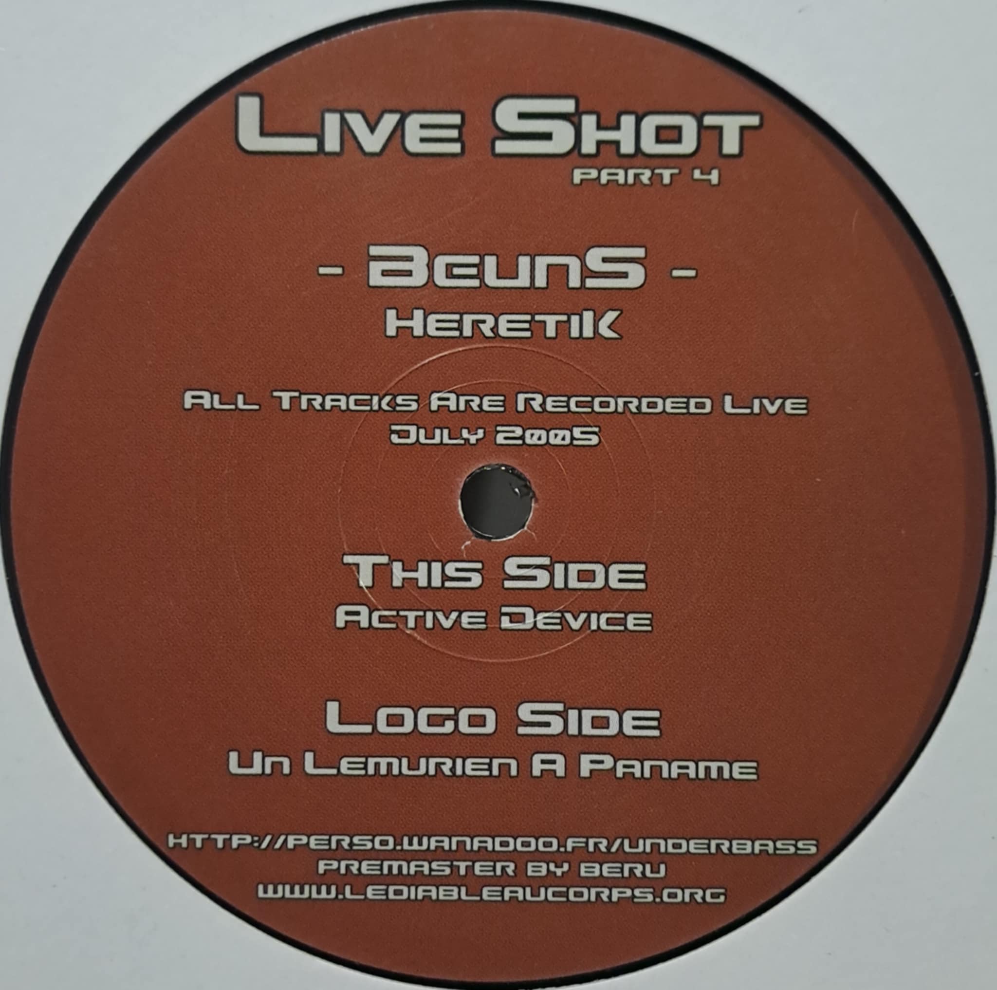 Live Shot 04 - vinyle hardcore