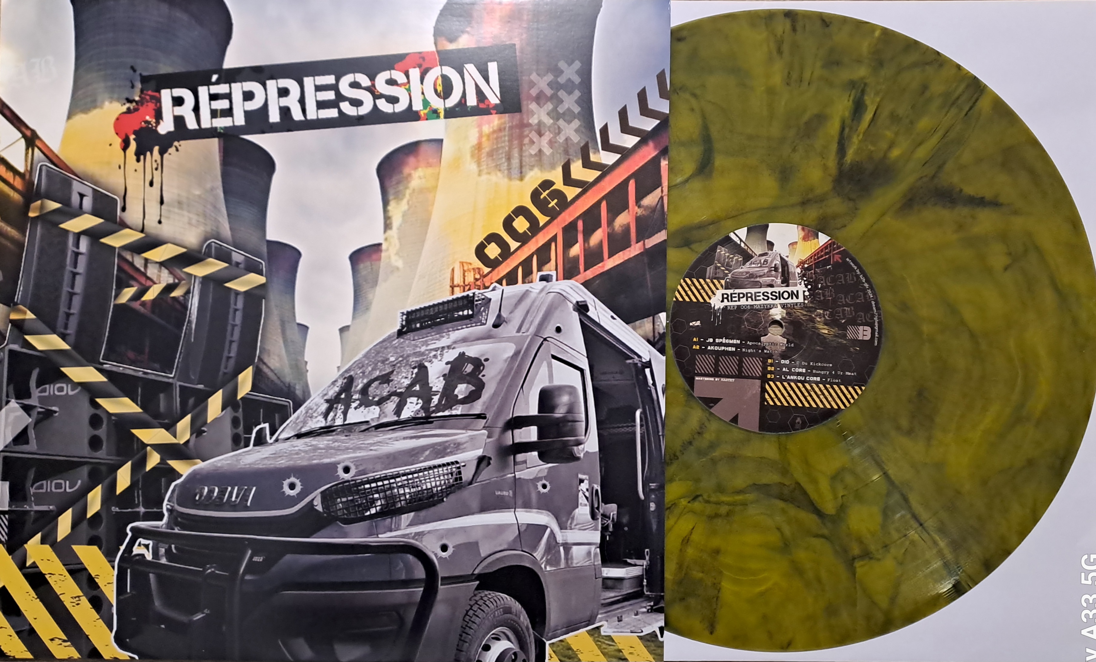 Répression 006 Marbré - vinyle hardcore