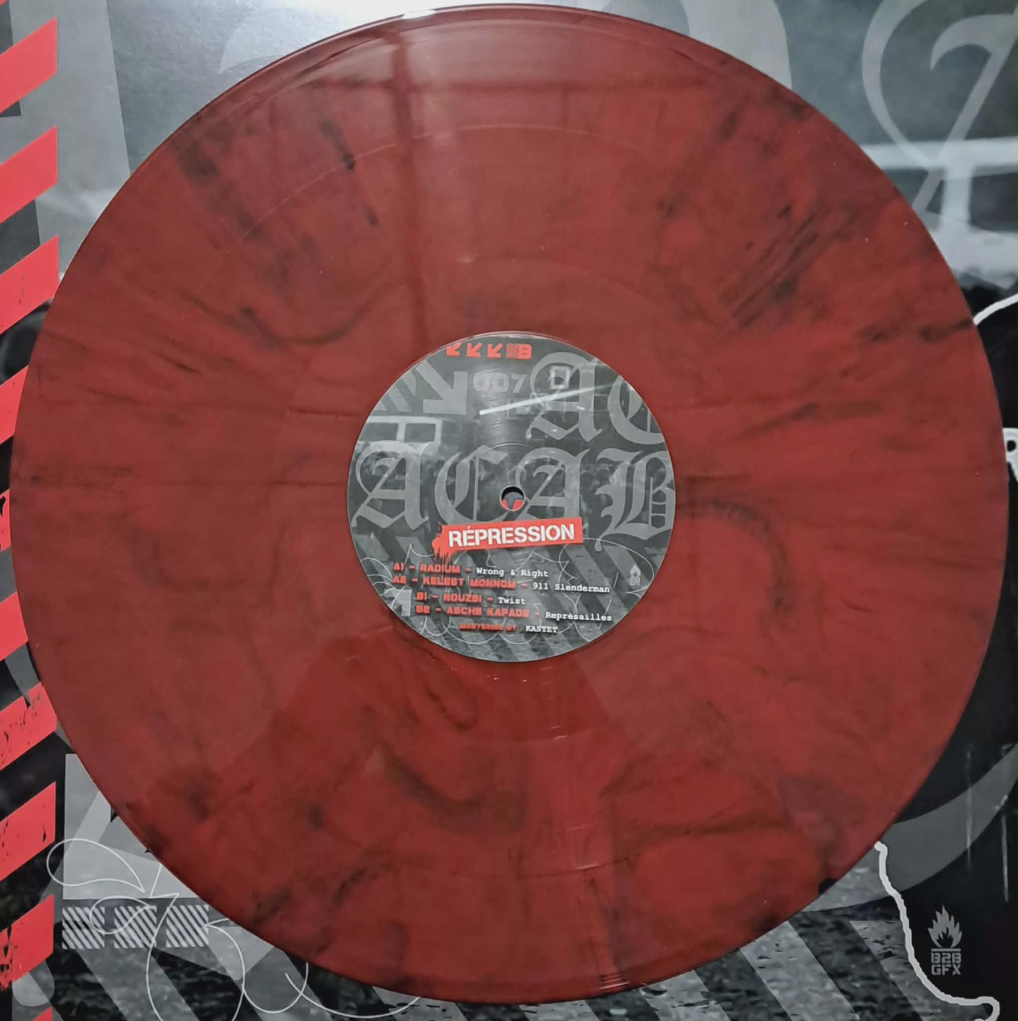 Répression 007 Marbré - vinyle hardcore