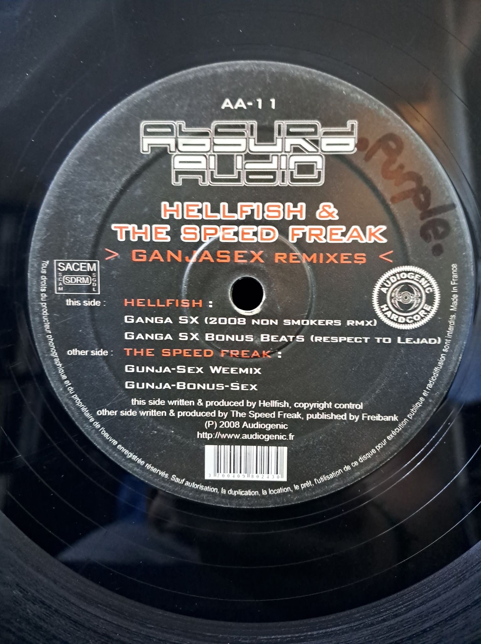 Absurd Audio 11 - vinyle hardcore