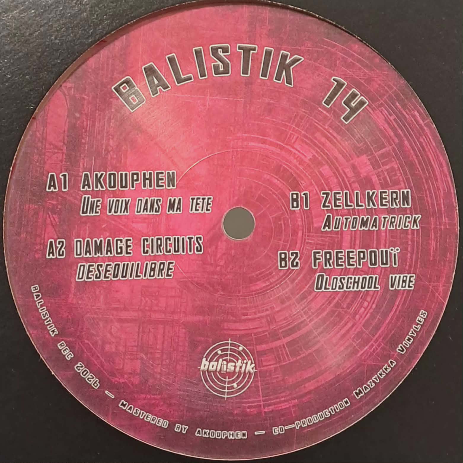 Balistik 14 Black - vinyle freetekno