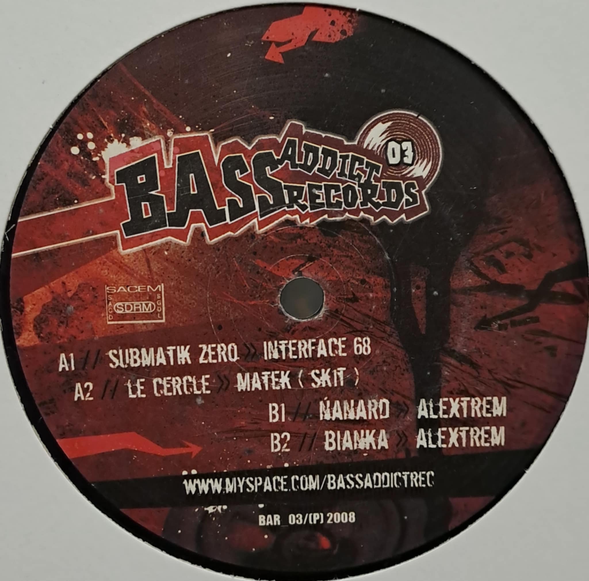 Bass Addict 03 - vinyle freetekno