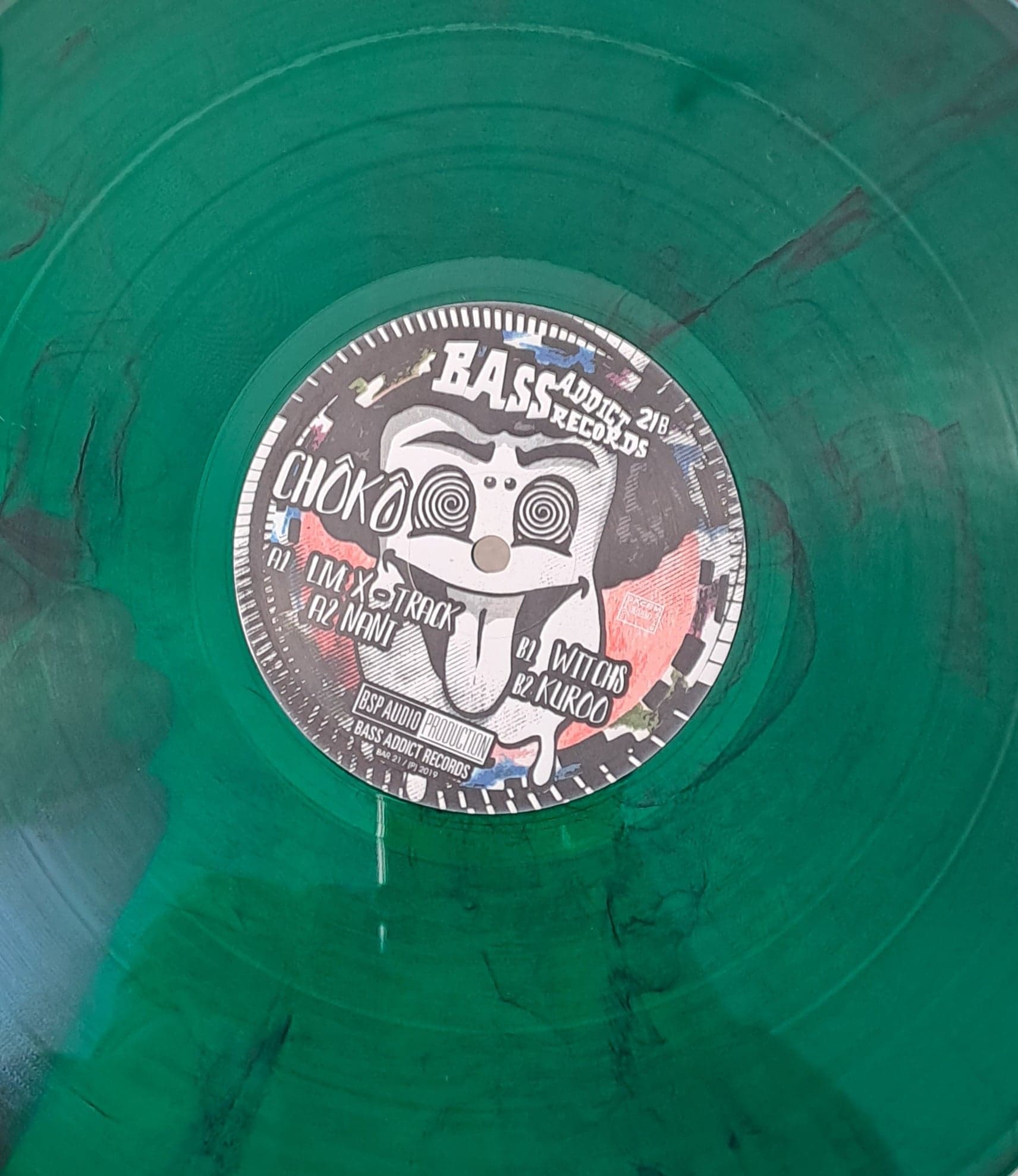 Bass Addict 21 (Vert Transparent) - vinyle acid