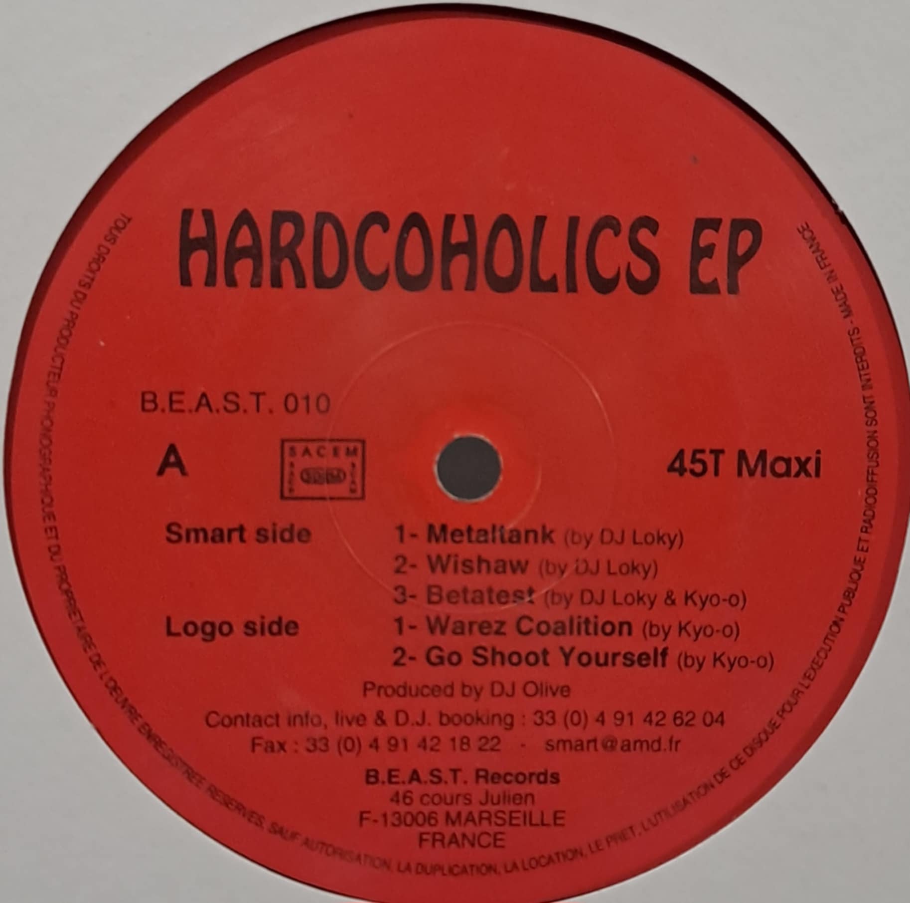 B.E.A.S.T. 10 - vinyle hardcore
