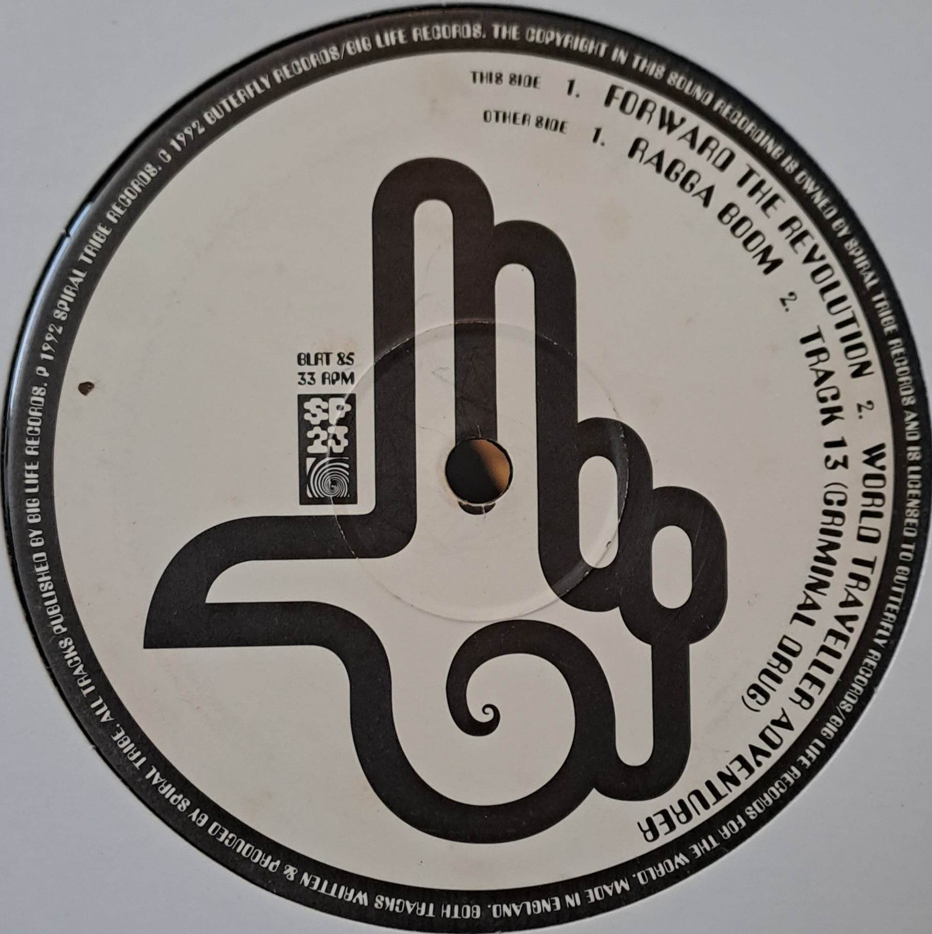 Big Life 85 (Spiral Tribe - Forward The Revolution) - vinyle hardcore