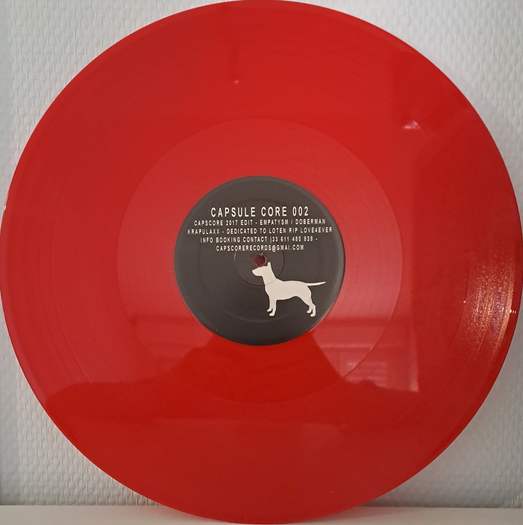Capsule Core 02 RP Rouge (dernières copies en stock) - vinyle hardcore