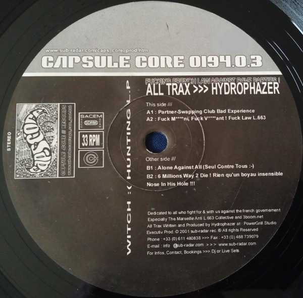 Capsule Core 03 - vinyle hardcore