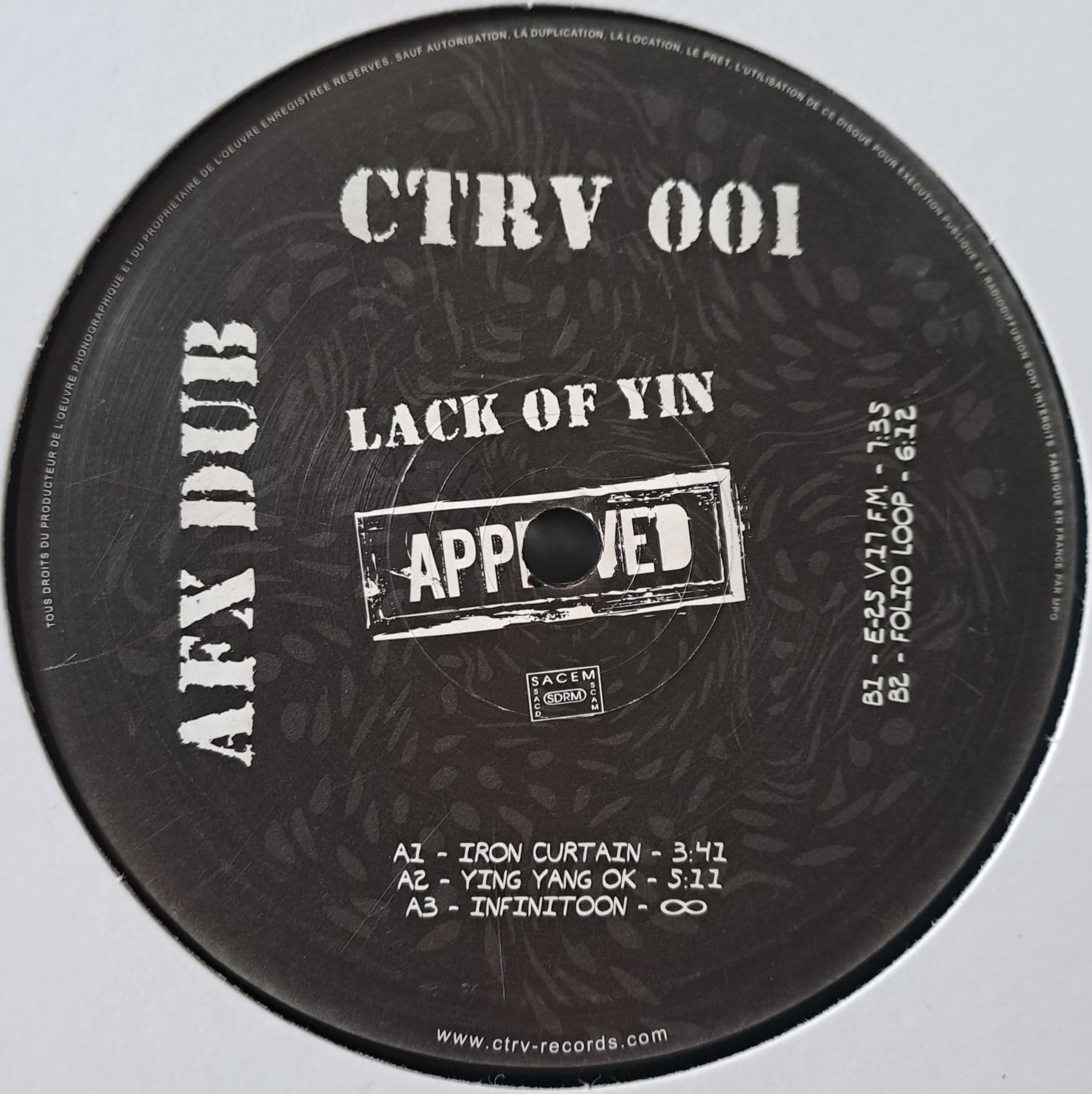 Contrarotative 001 - vinyle hardcore