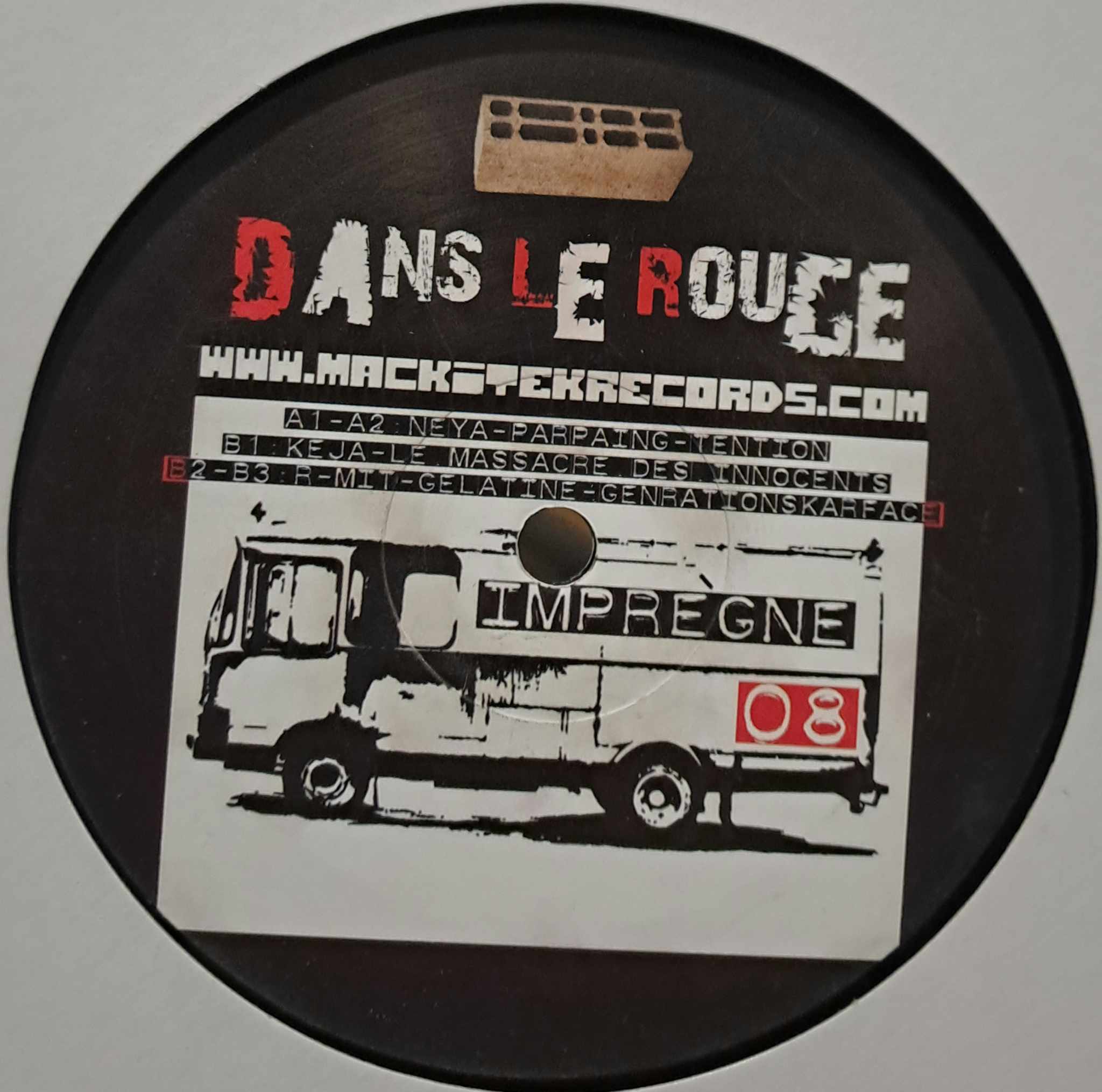Dans Le Rouge 08 - vinyle breakcore