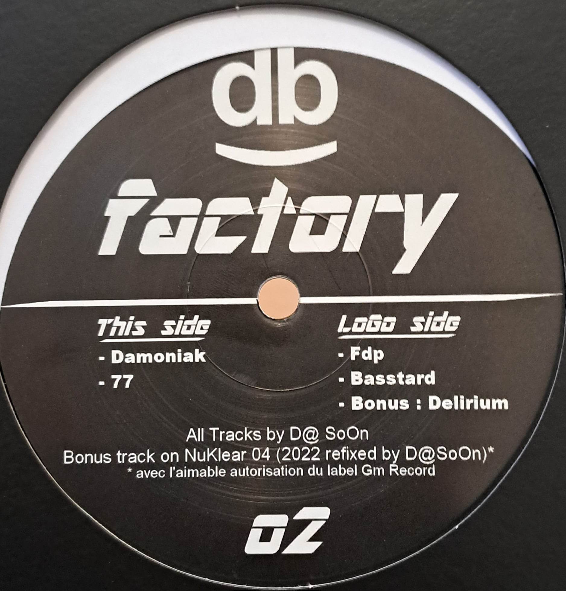 DB Factory 02 - vinyle hard techno