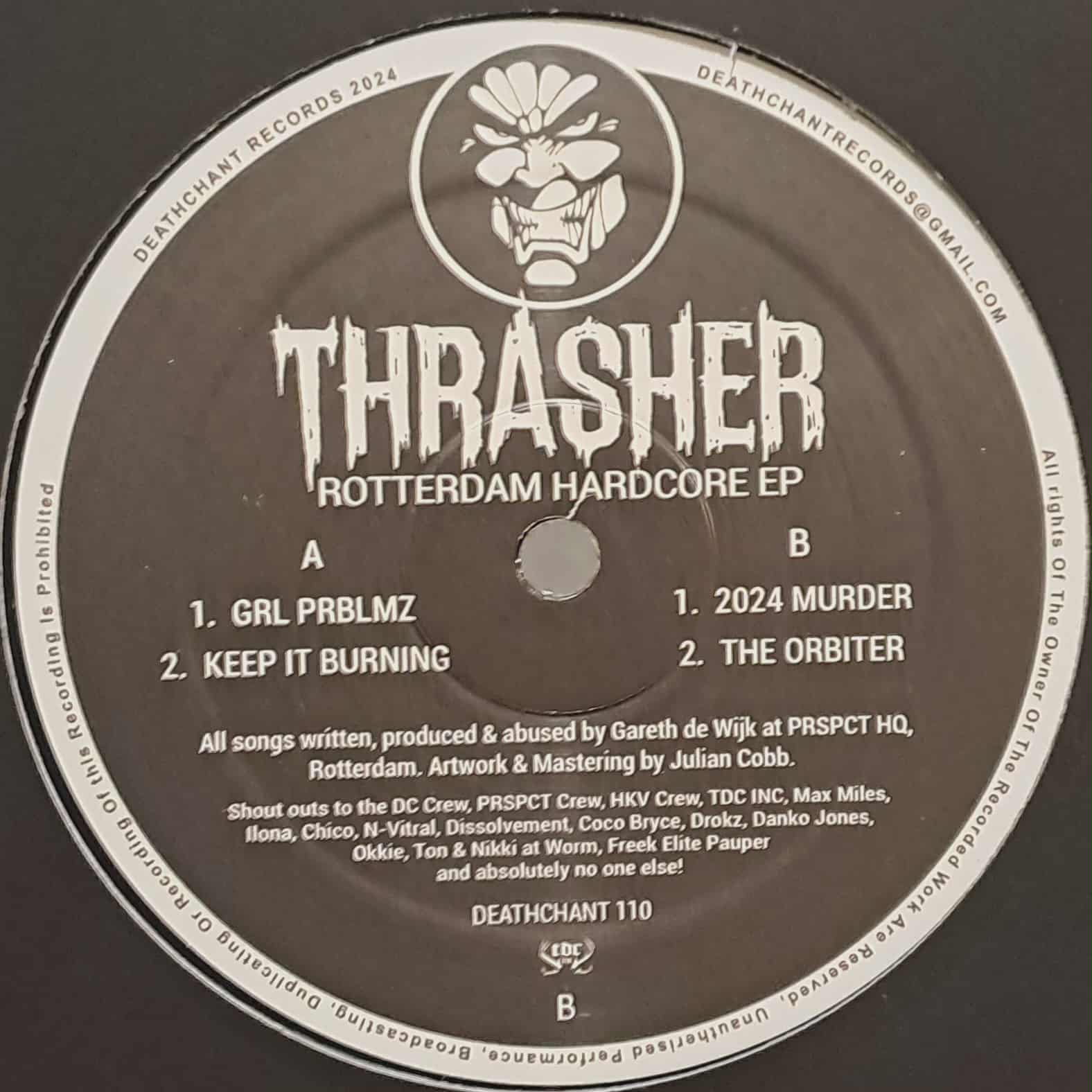 Deathchant 110 - vinyle hardcore