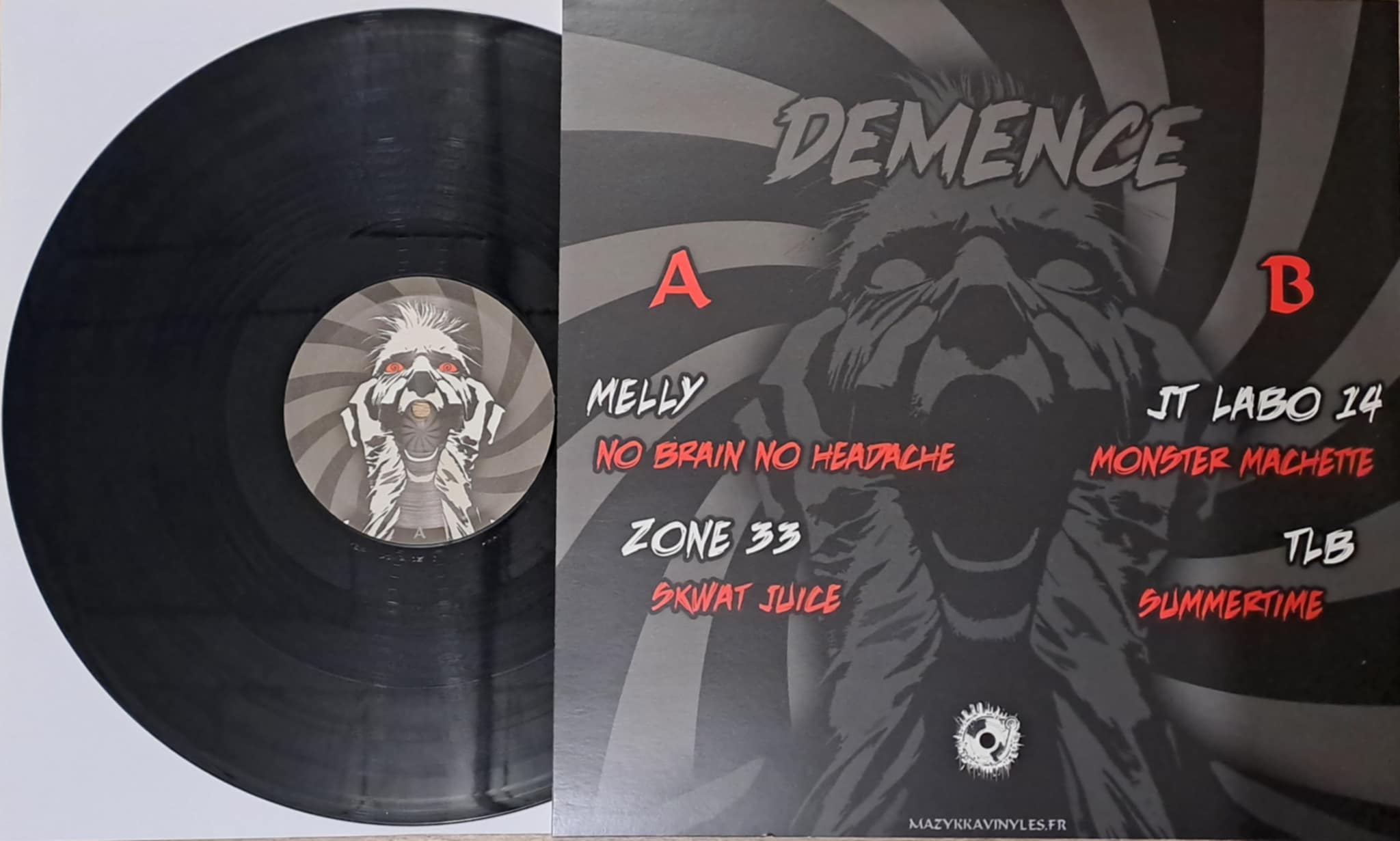 Démance 01 Black - vinyle hardtek