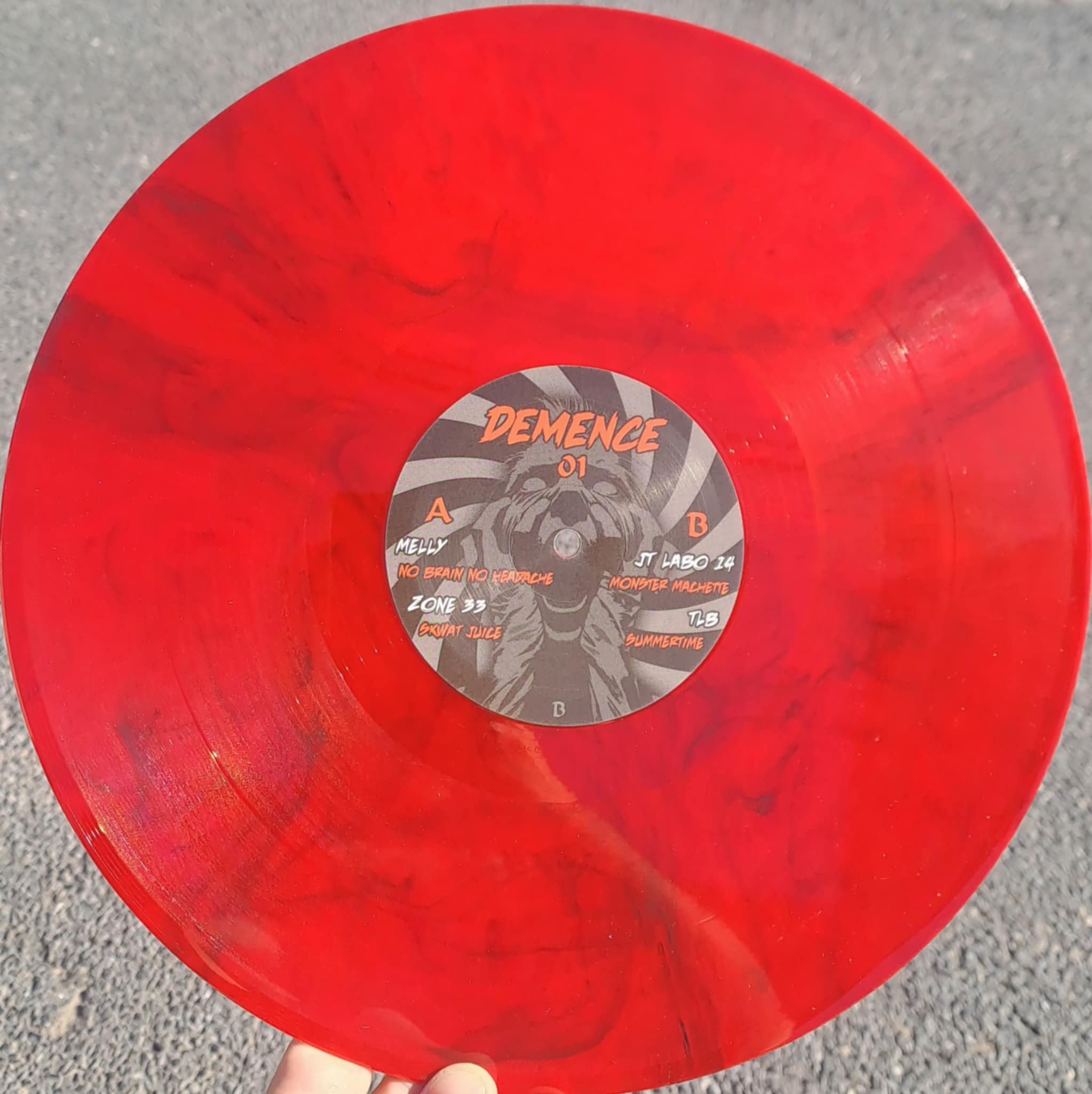 Démence 01 Marbré - vinyle hardtek
