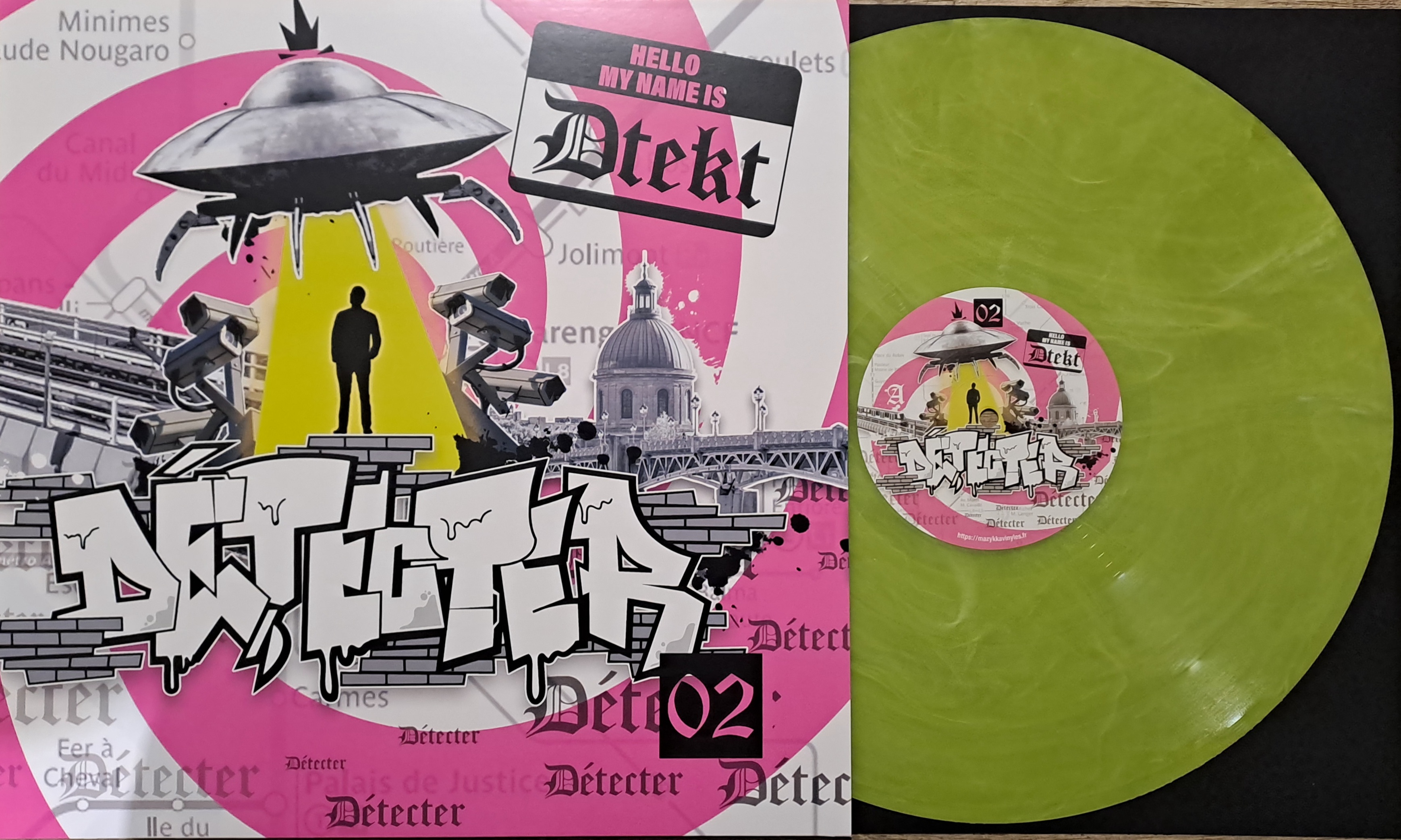 Détecter 02 Marbré - vinyle freetekno