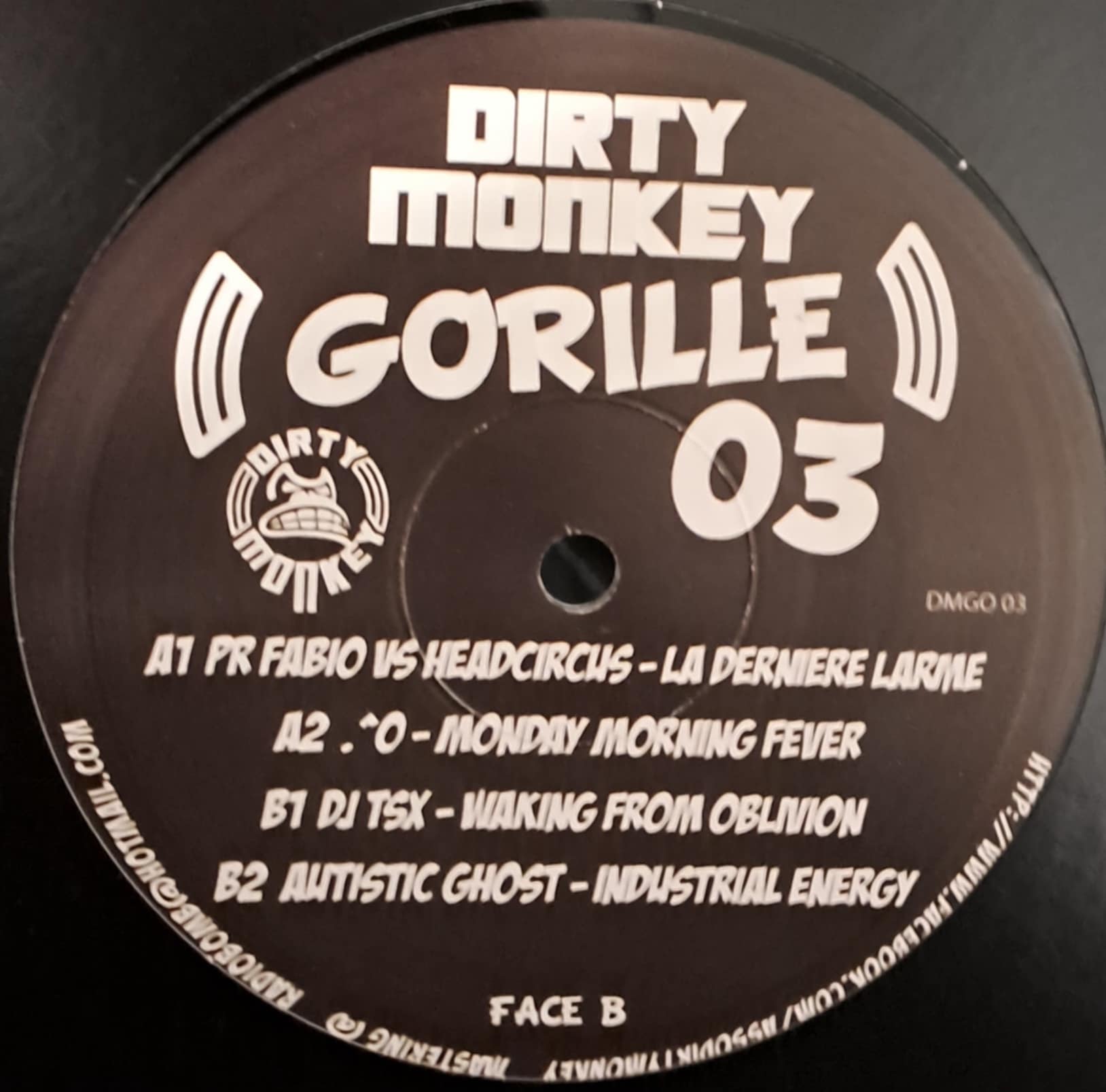 Dirty Monkey 03 (dernières copies en stock) - vinyle hardcore