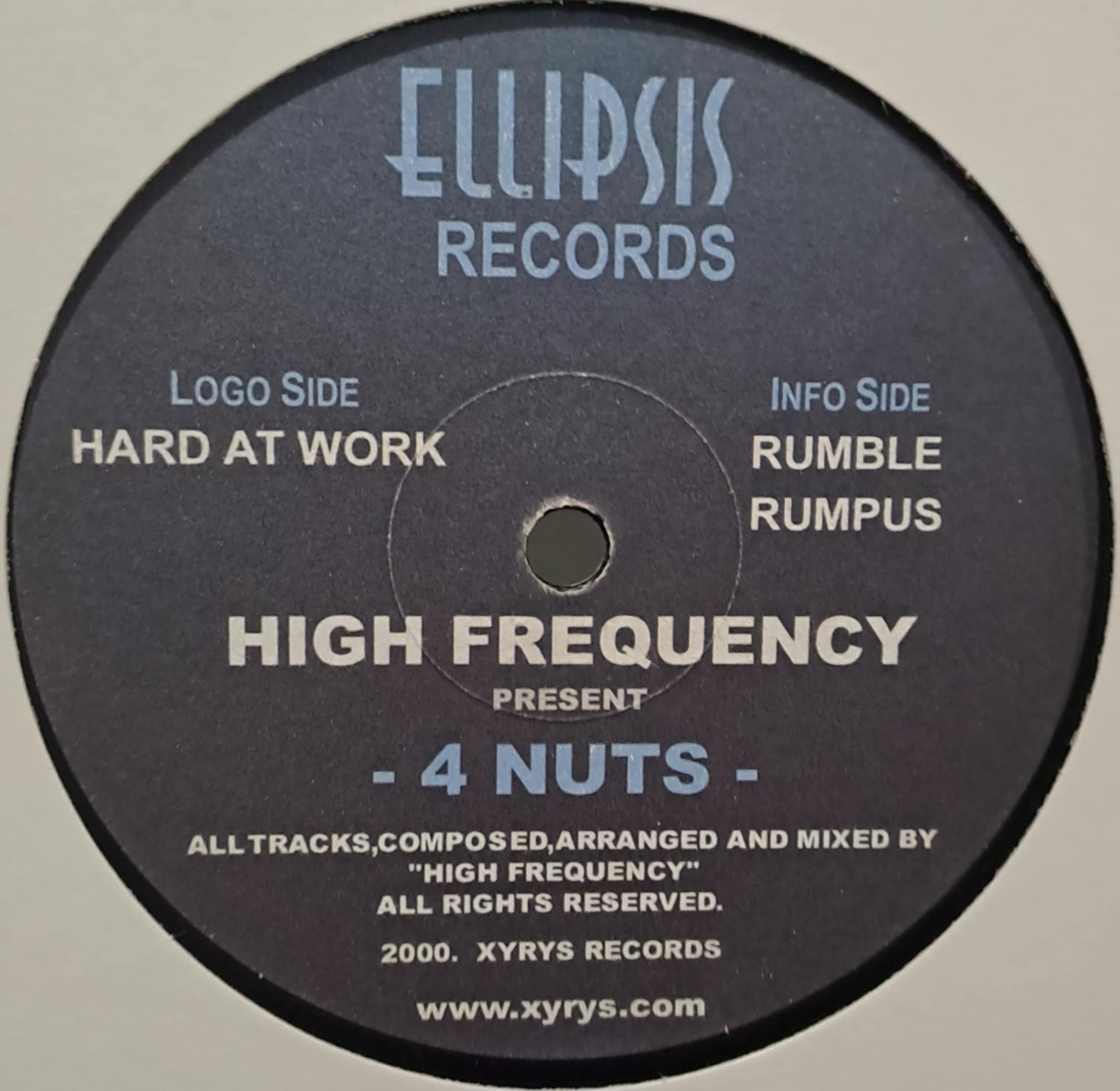 Ellipsis Records 001 - vinyle techno