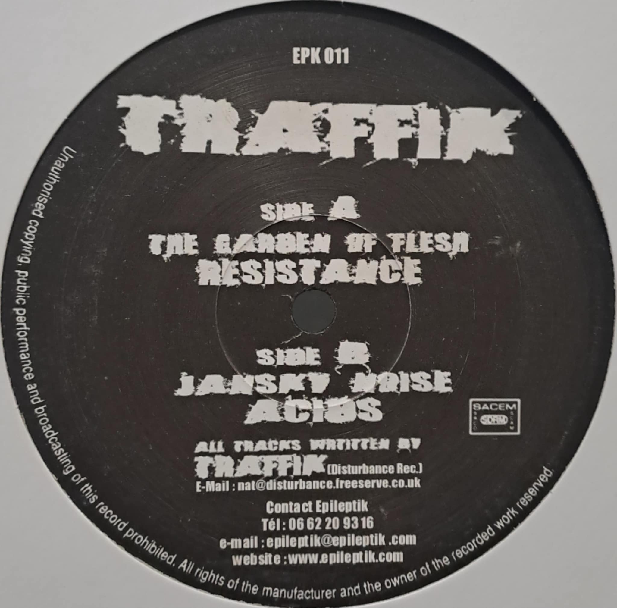 Epileptik 11 - vinyle hardcore