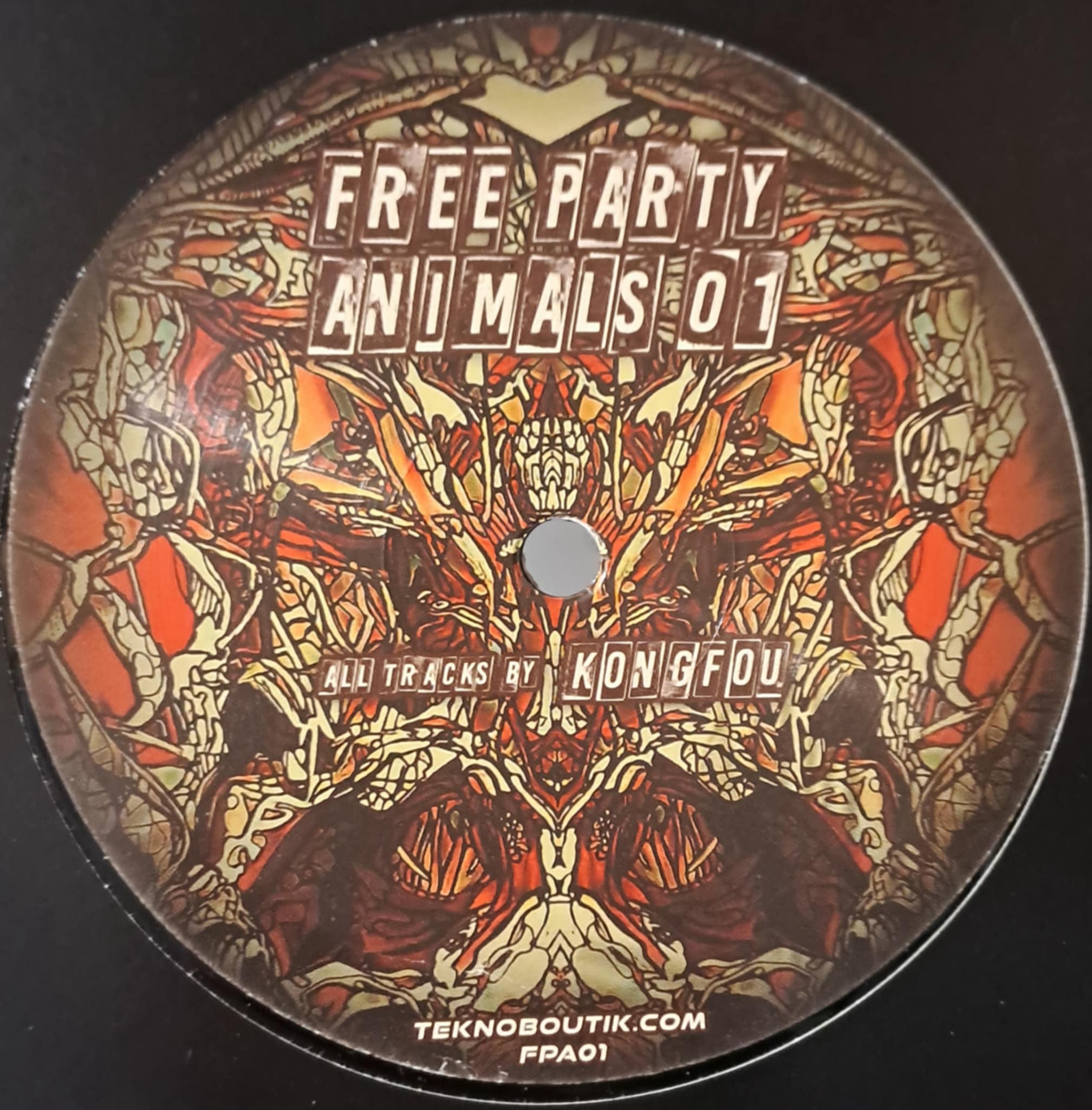Free Party Animals 01 - vinyle freetekno