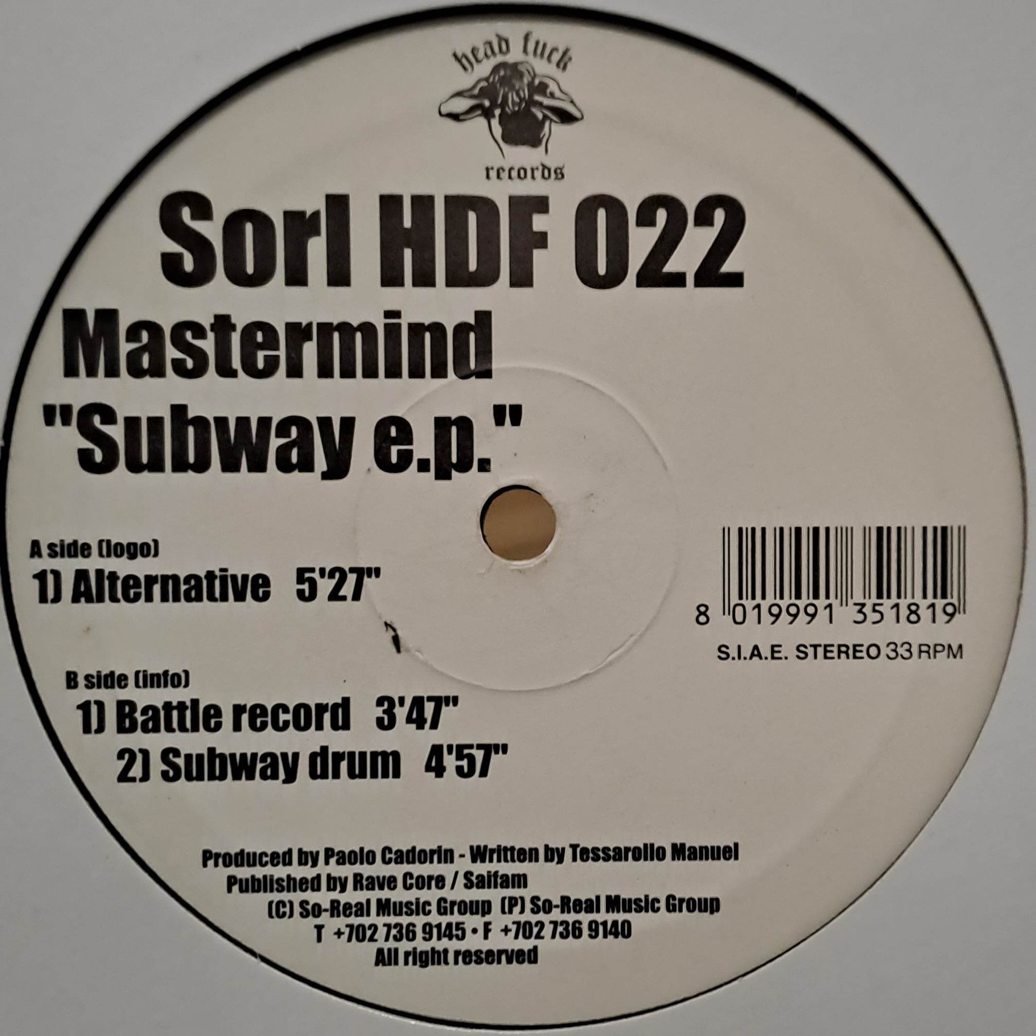 Head Fuck Sorl 22 - vinyle hardcore