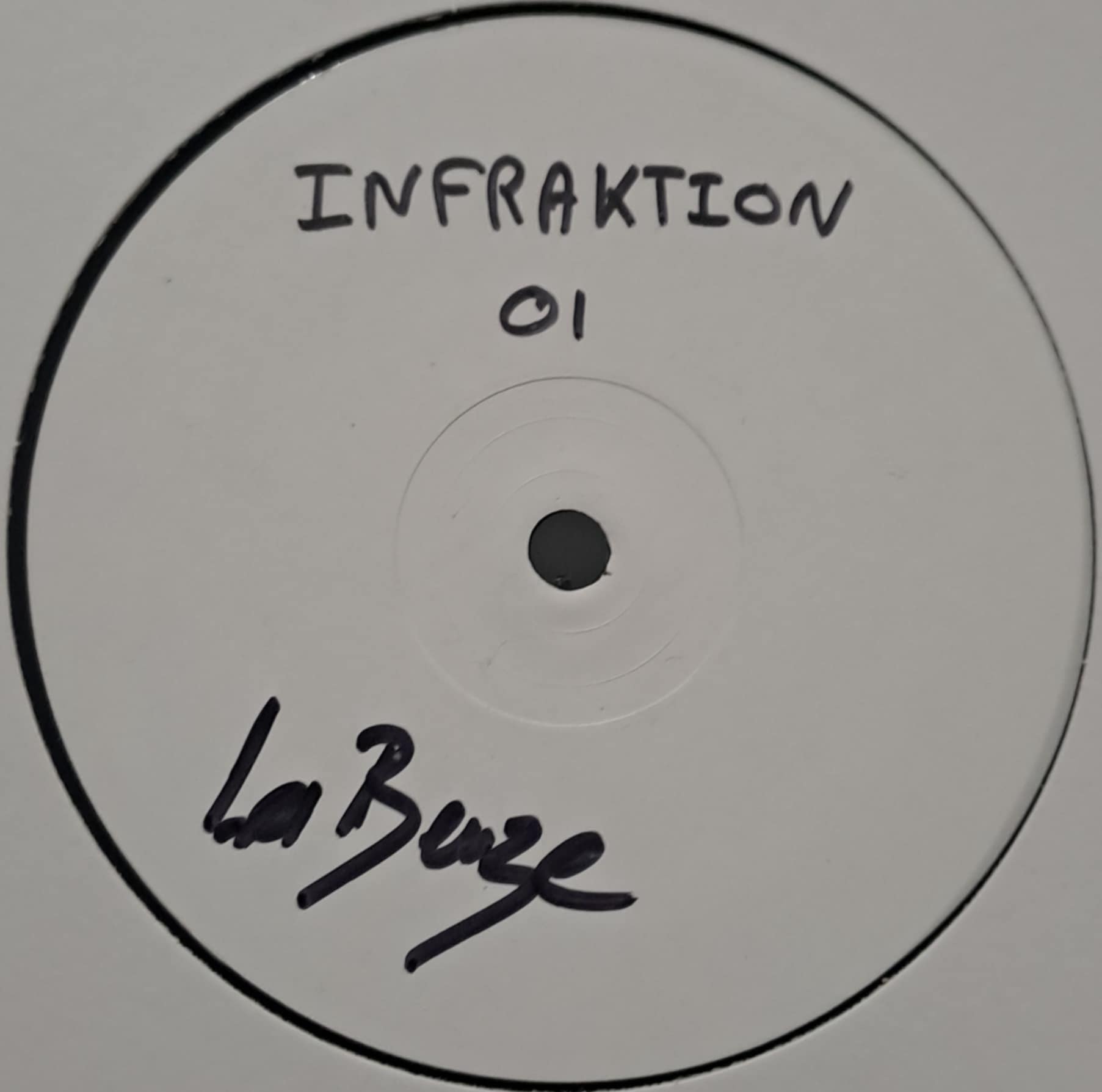 Infraktion 01 RP white label - vinyle freetekno