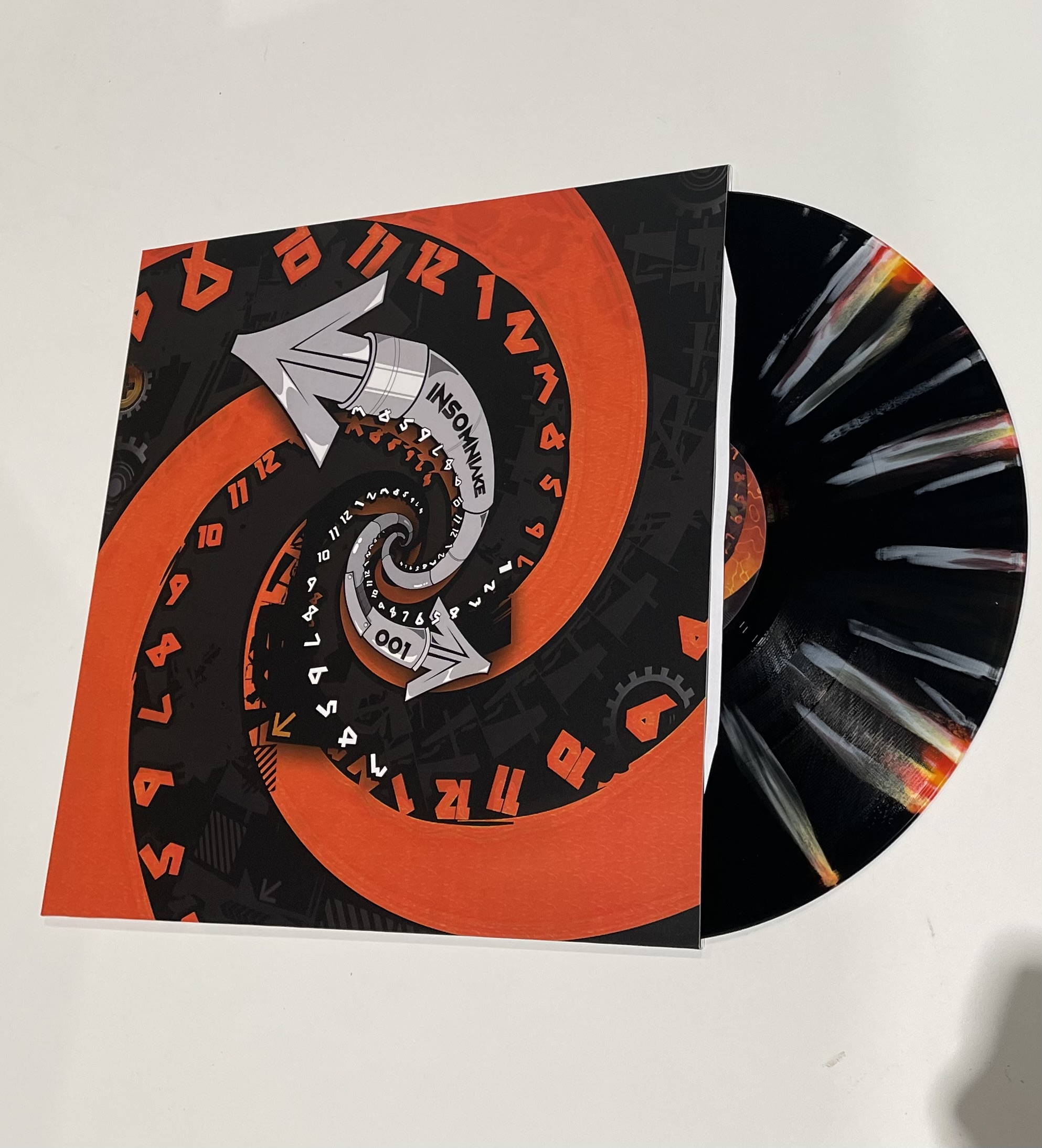 Insomniake 001 splatter - vinyle freetekno