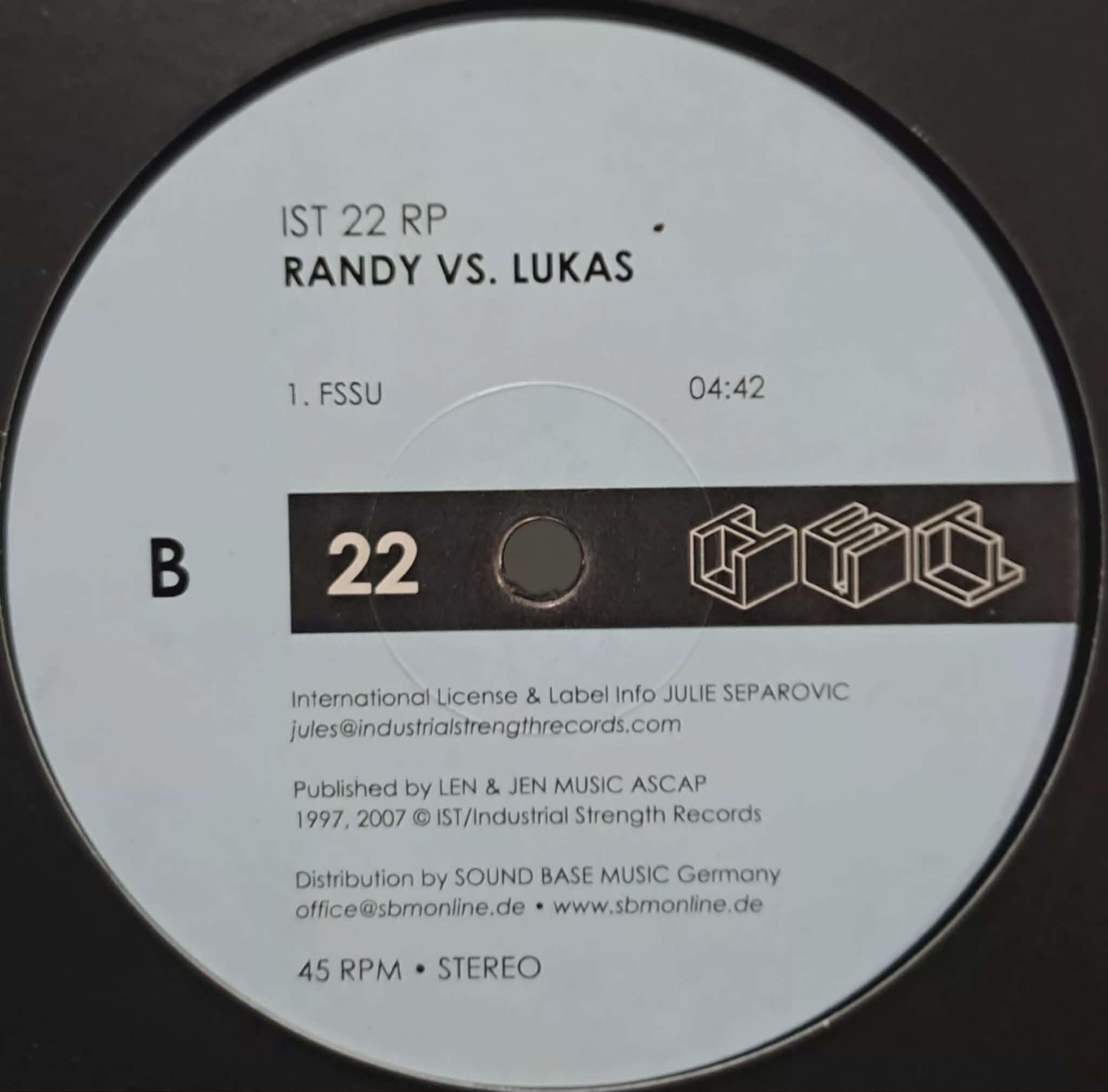 IST 22 RP - vinyle hardcore