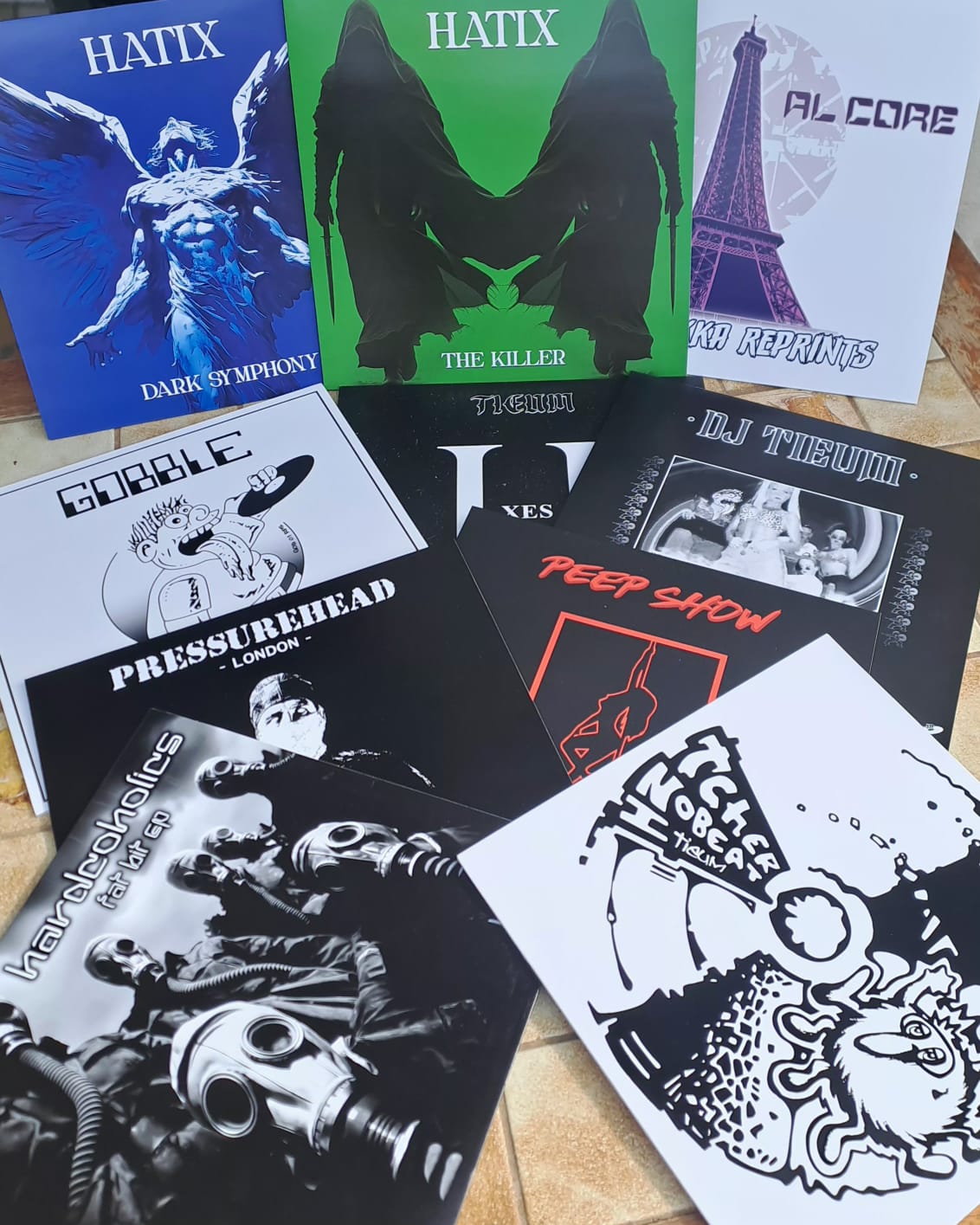 Lot de 10 vinyles du label Mazykka Reprints- (20% de remise) - vinyle gabber