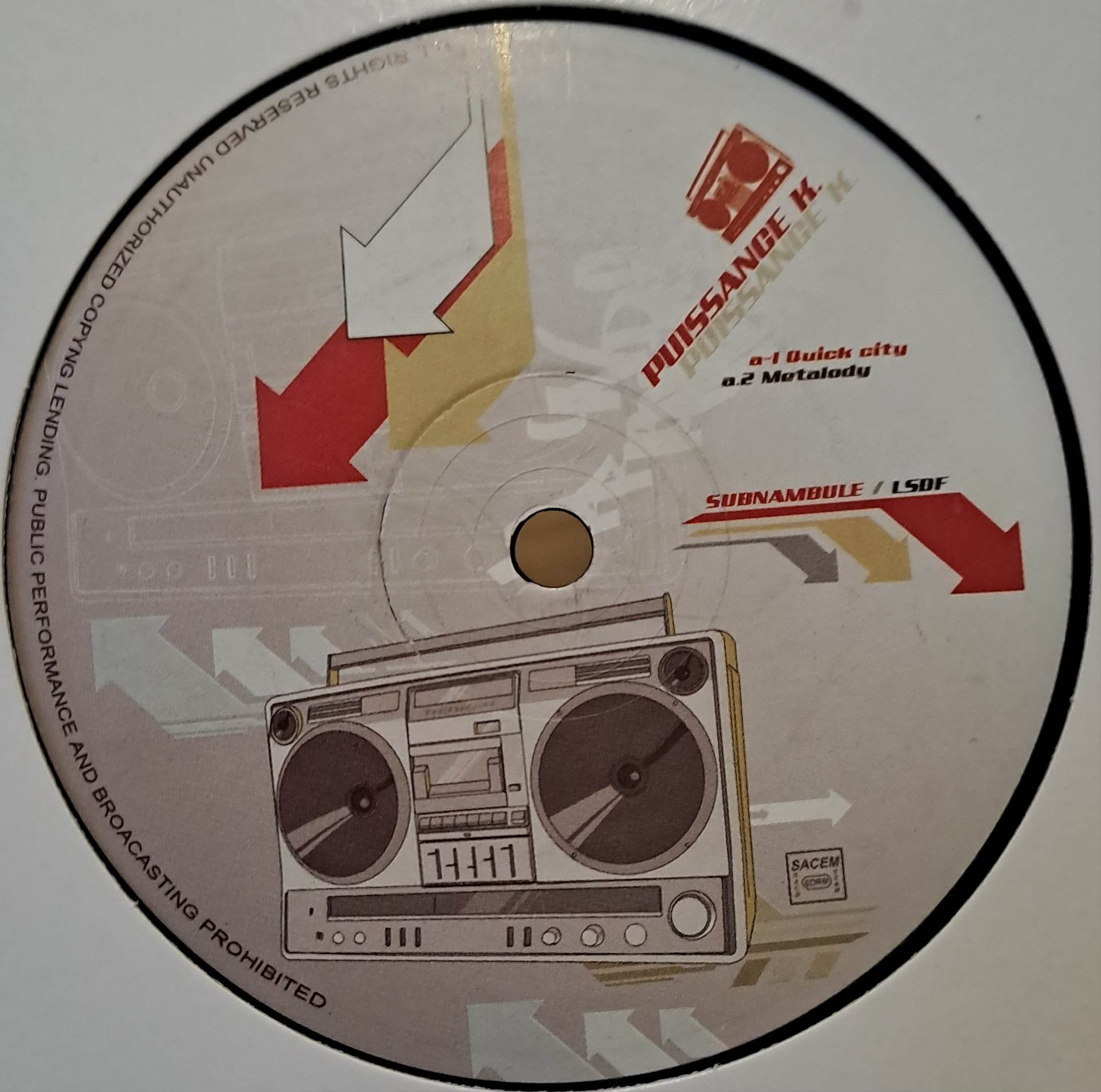 LSDF Sub-nambule 01 - vinyle freetekno