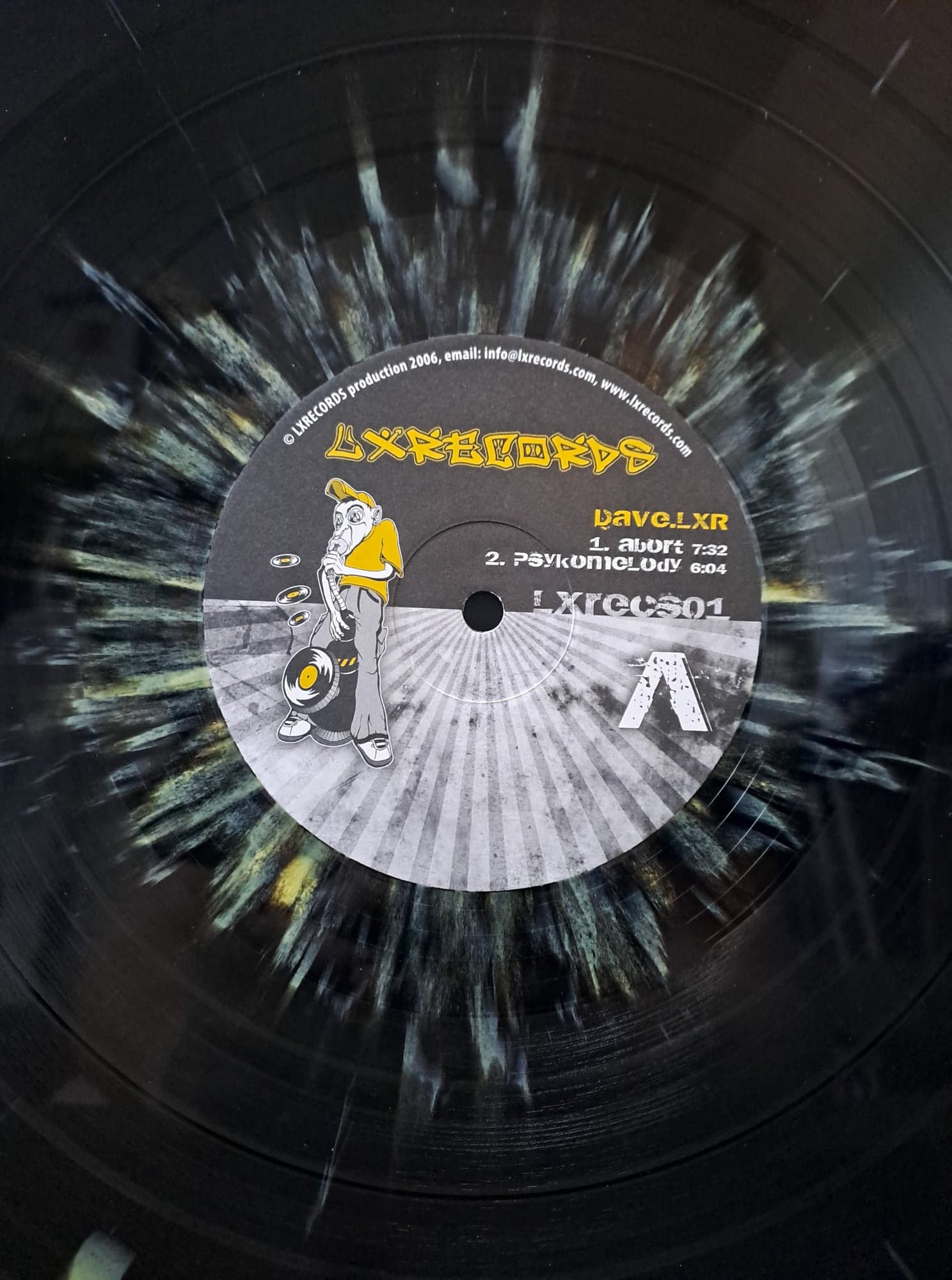 LX Records 01 (Noir marbré) - vinyle freetekno