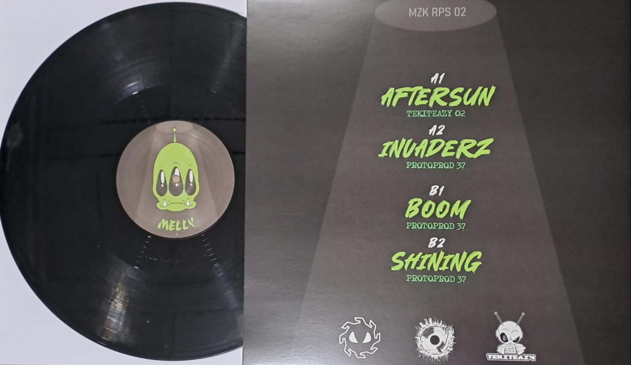 Mazykka Reprints 02 Black (RP Protoprod 37 + "Aftersun" Tekitaezy 02) - vinyle freetekno