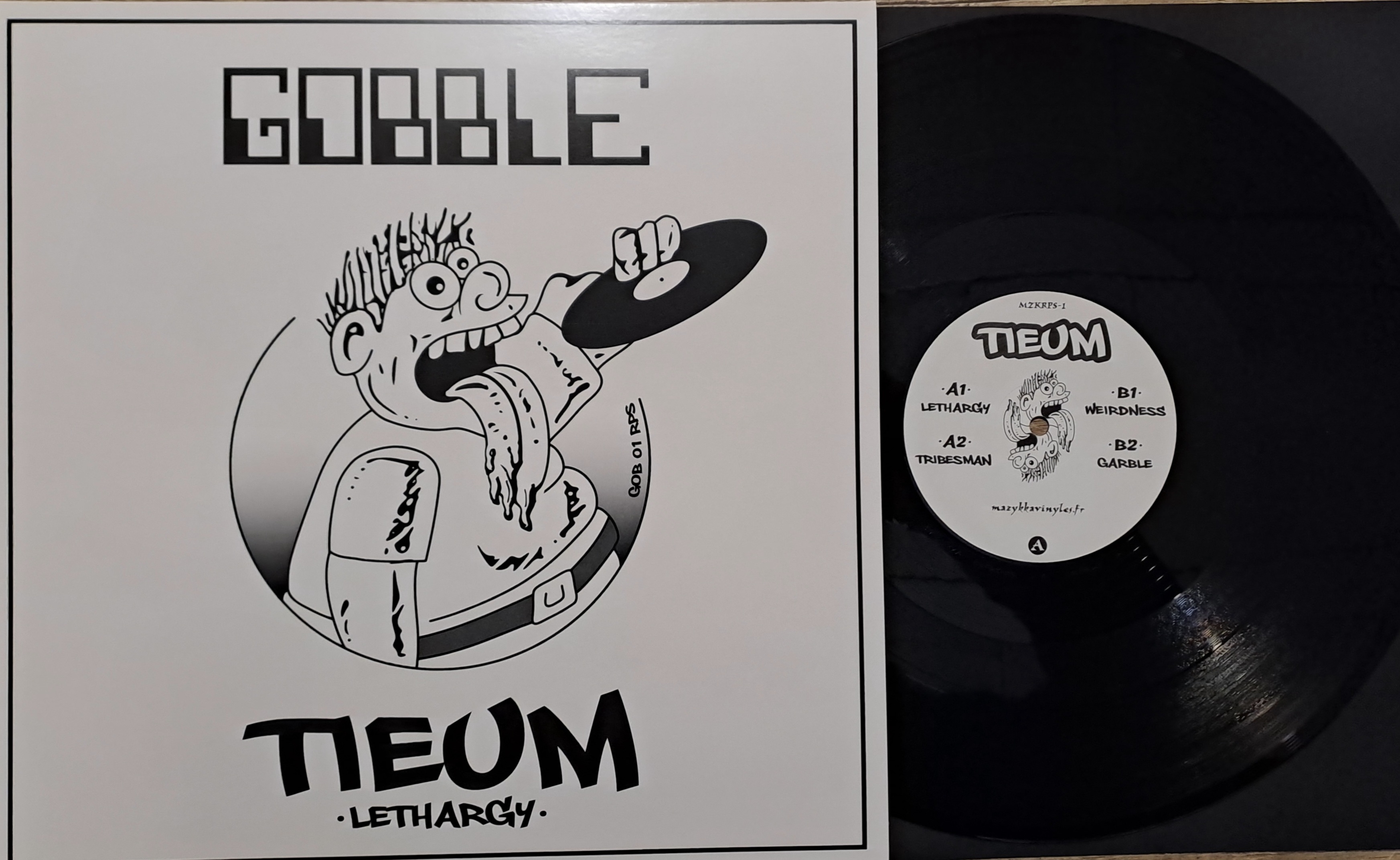 Mazykka Reprints -1 Black (RP Gobble 01) - vinyle gabber