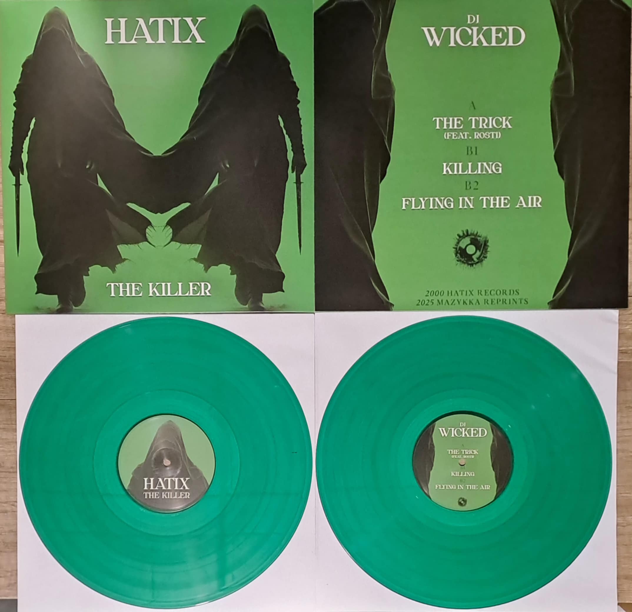 Mazykka Reprints -4 Vert Uni (RP Hatix 01) - vinyle gabber