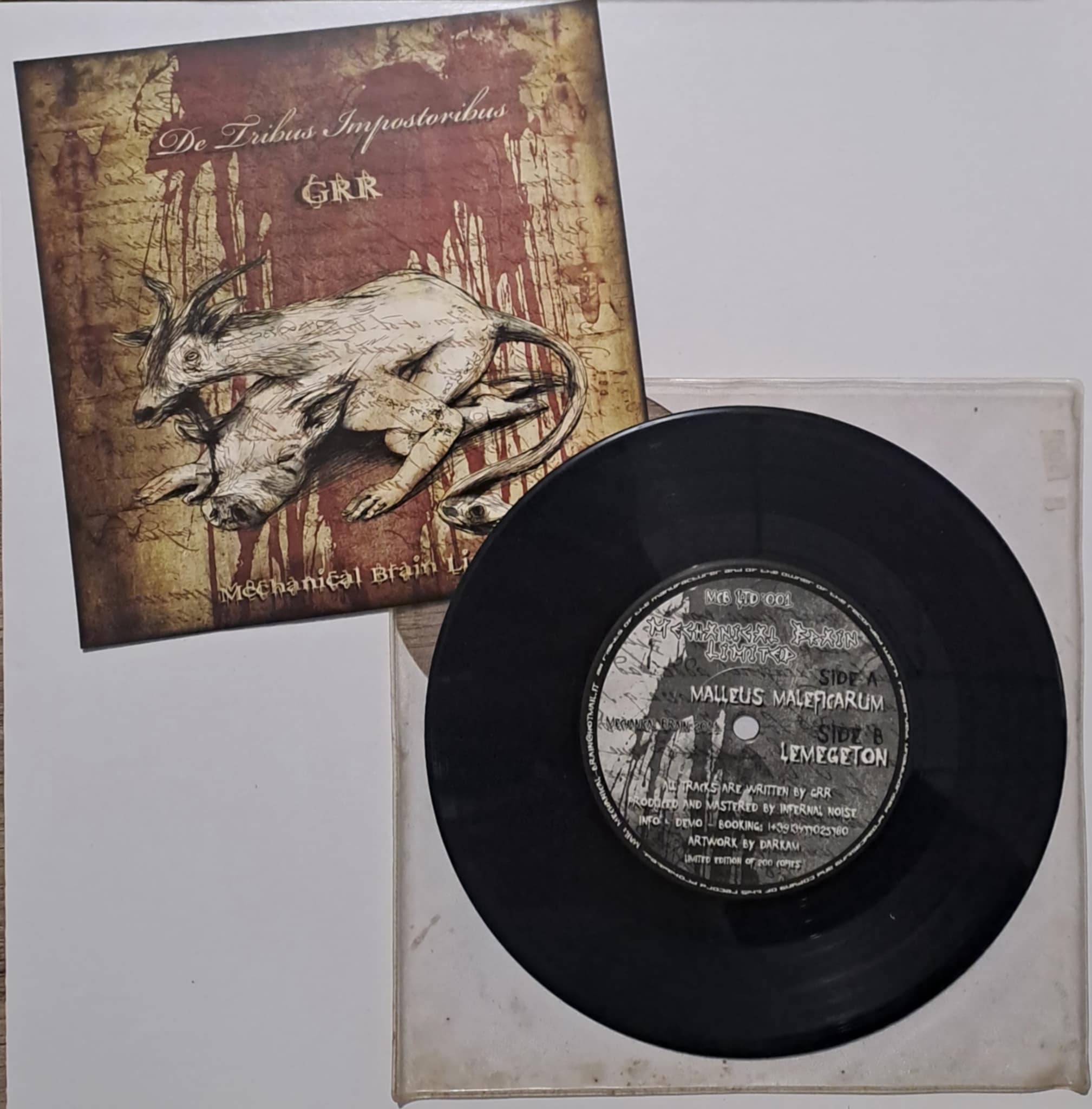 Mechanical Brain Limited 001 - vinyle breakcore