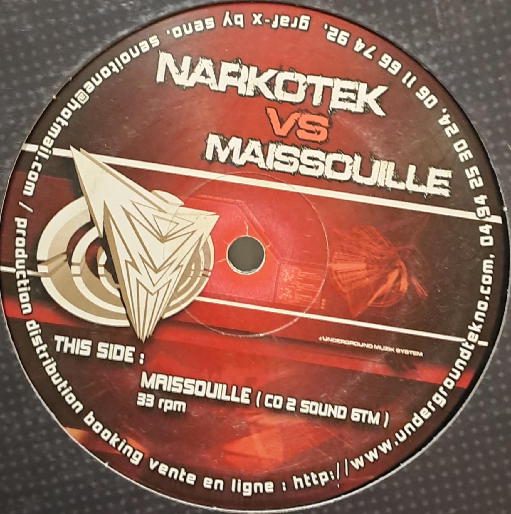 Narkotek Vs Maissouille 01 - vinyle freetekno