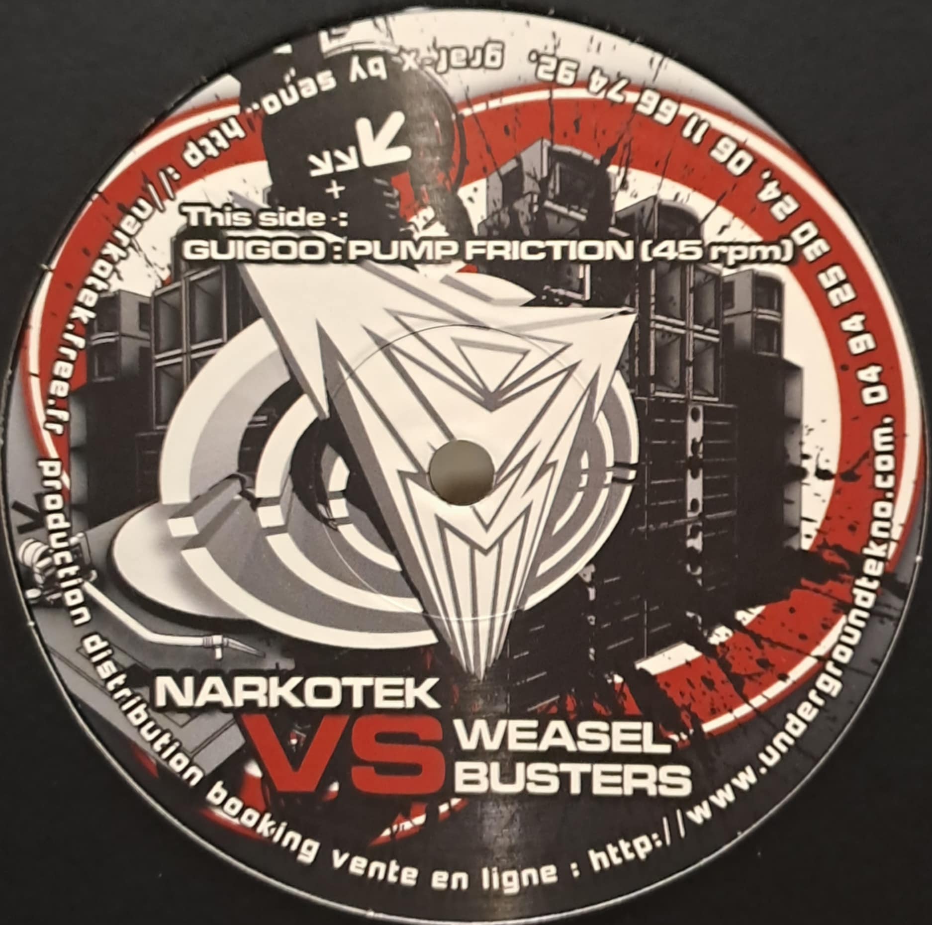 Narkotek VS Weasel Busters 01 RP - vinyle freetekno