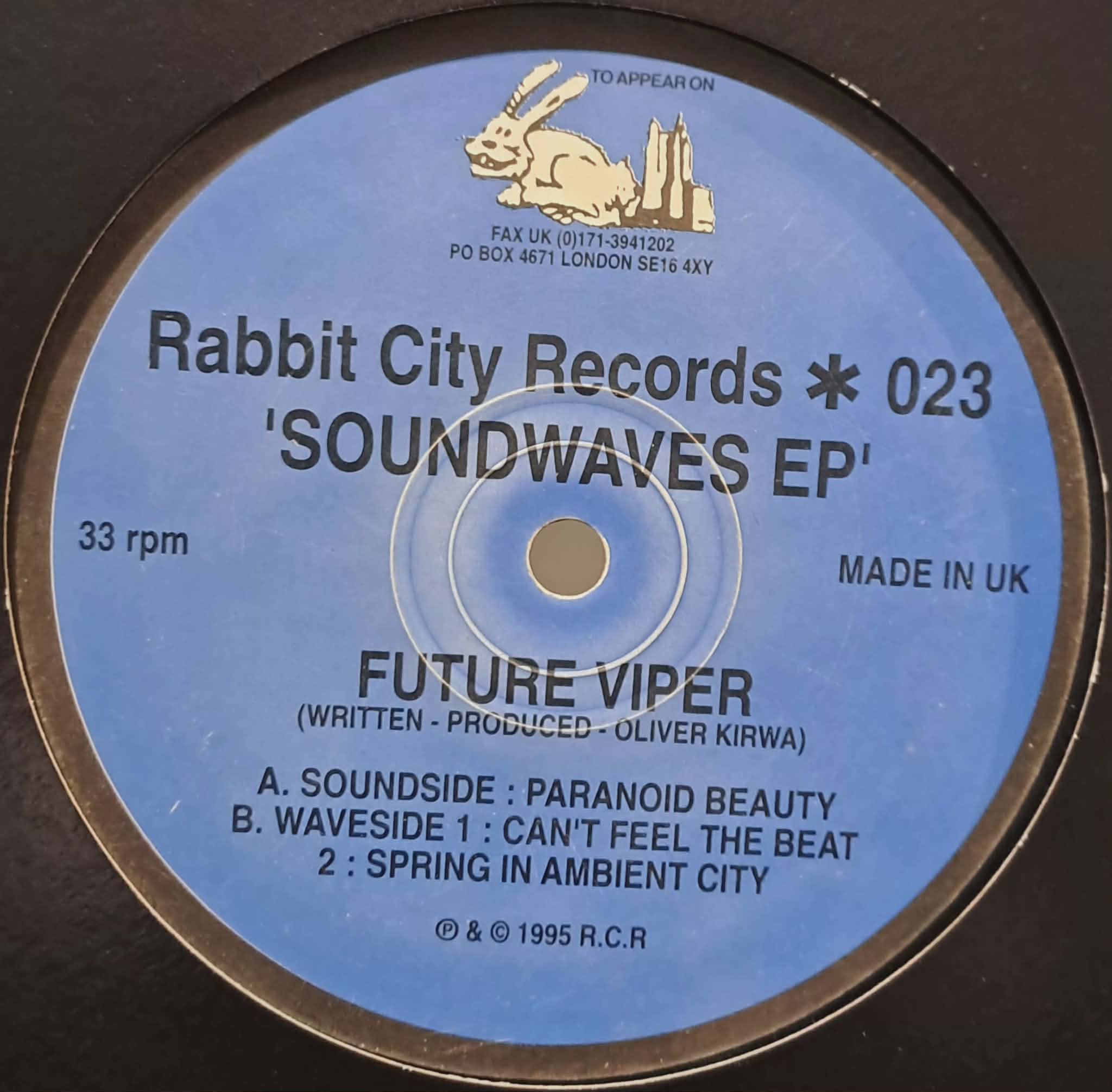 Rabbit City 023 - vinyle acid