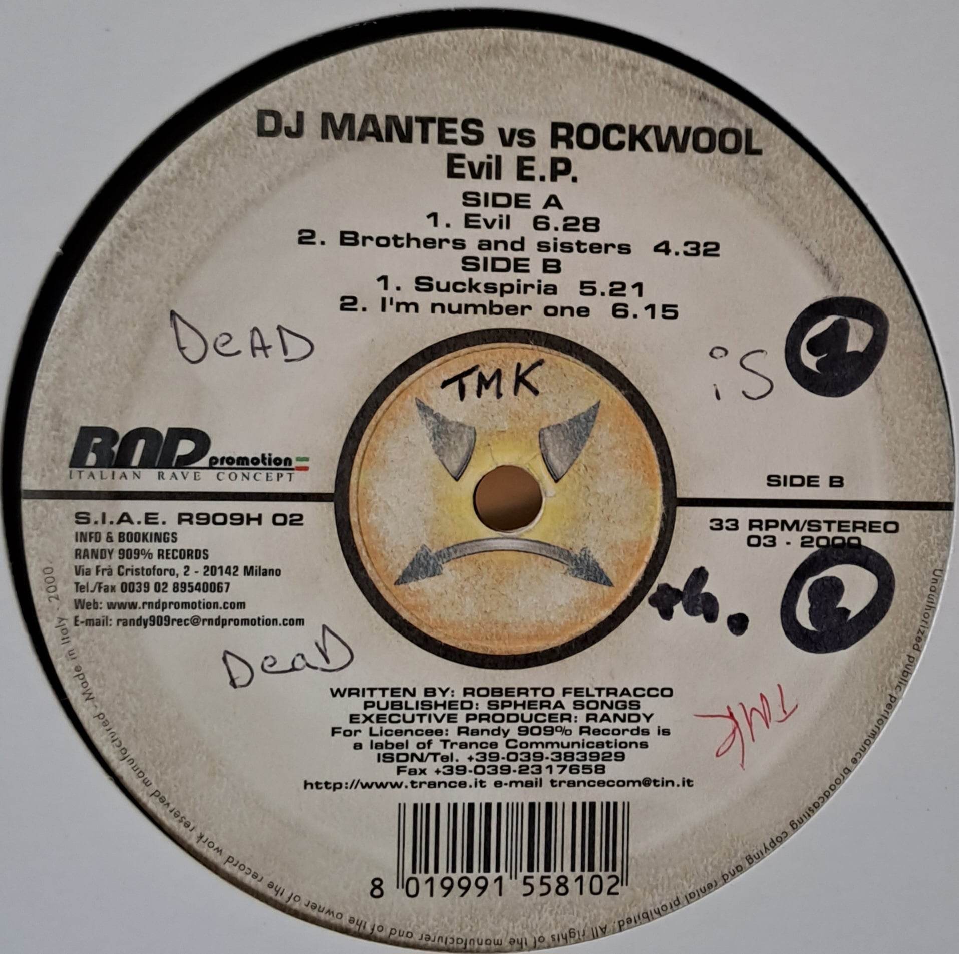 Randy 909 H 02 - vinyle hardcore