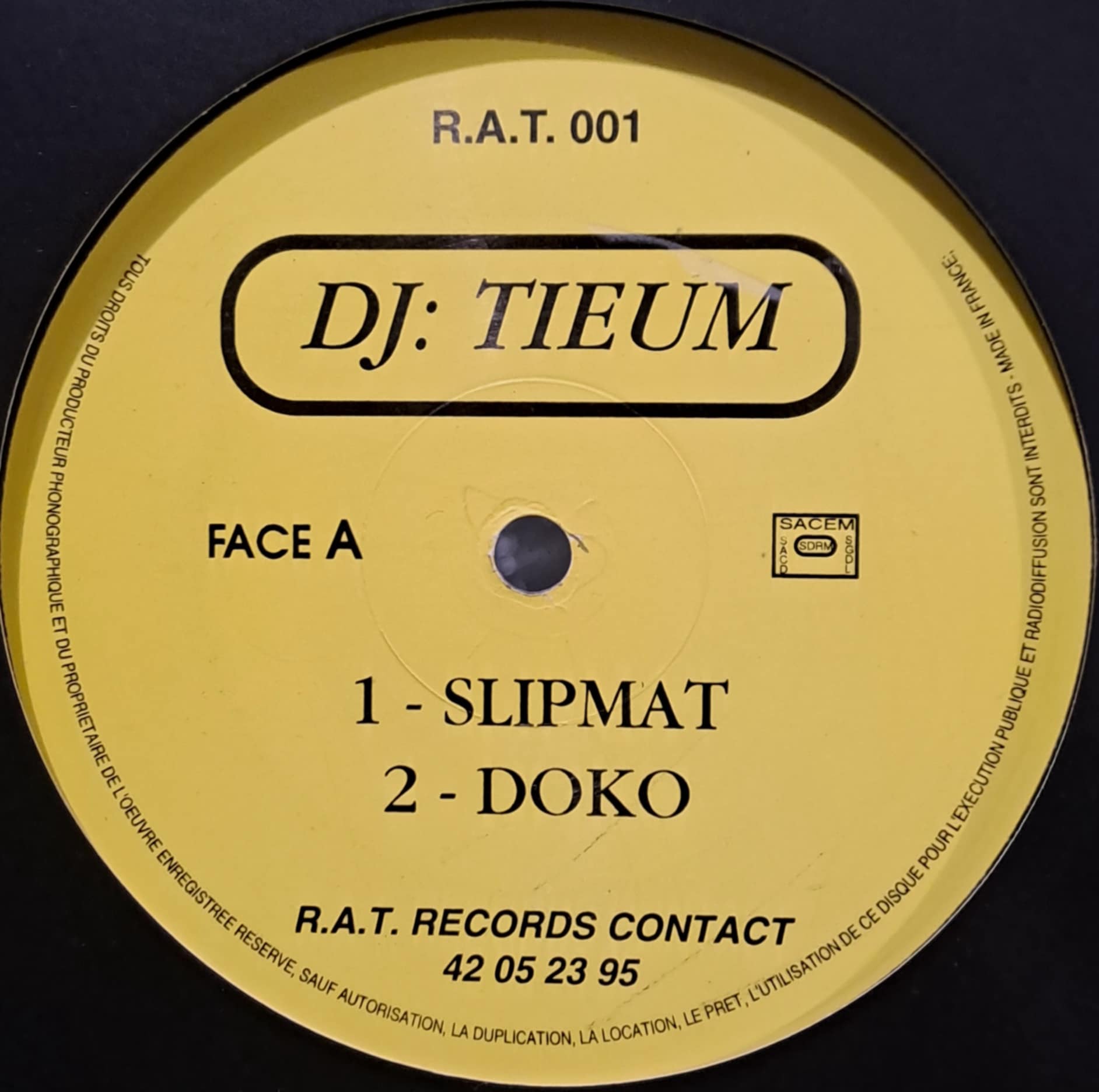 R.A.T. 001 - vinyle gabber