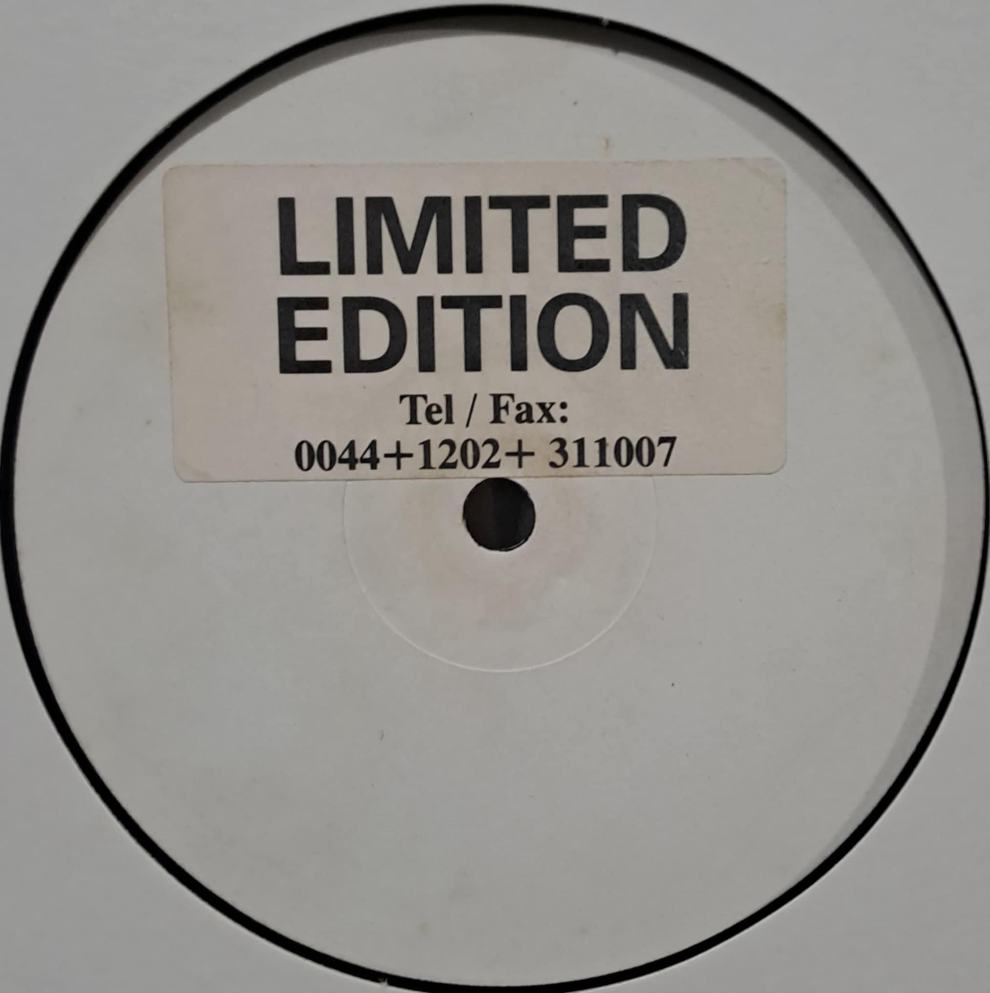 SR 001 (White Label) - vinyle gabber