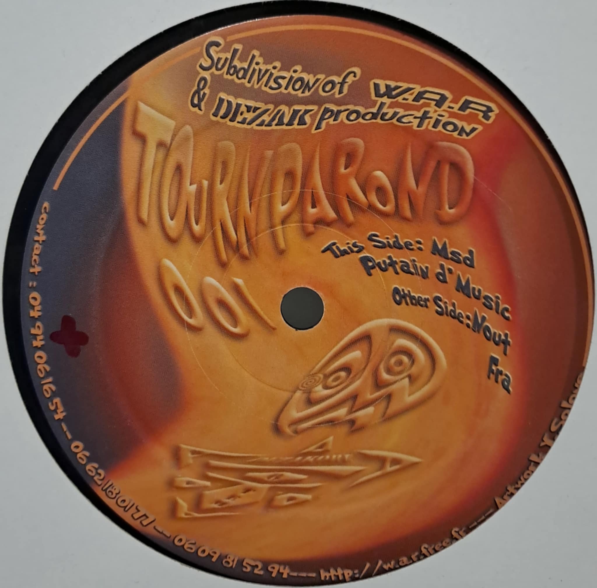Tournparond 01 - vinyle freetekno