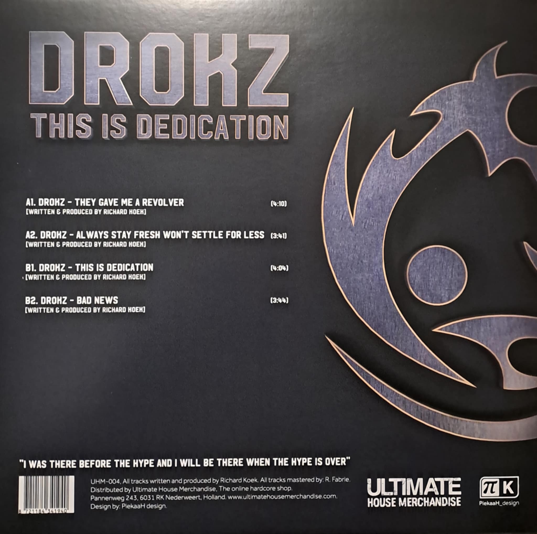 Ultimate House Merchandise 004 - vinyle hardcore