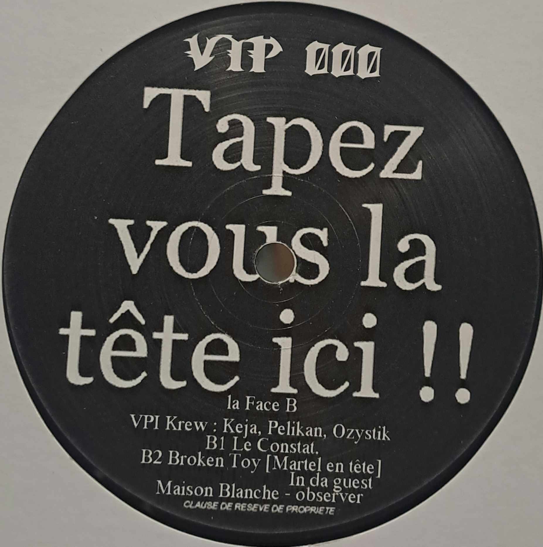Violence Politique Incredule 000 - vinyle breakcore