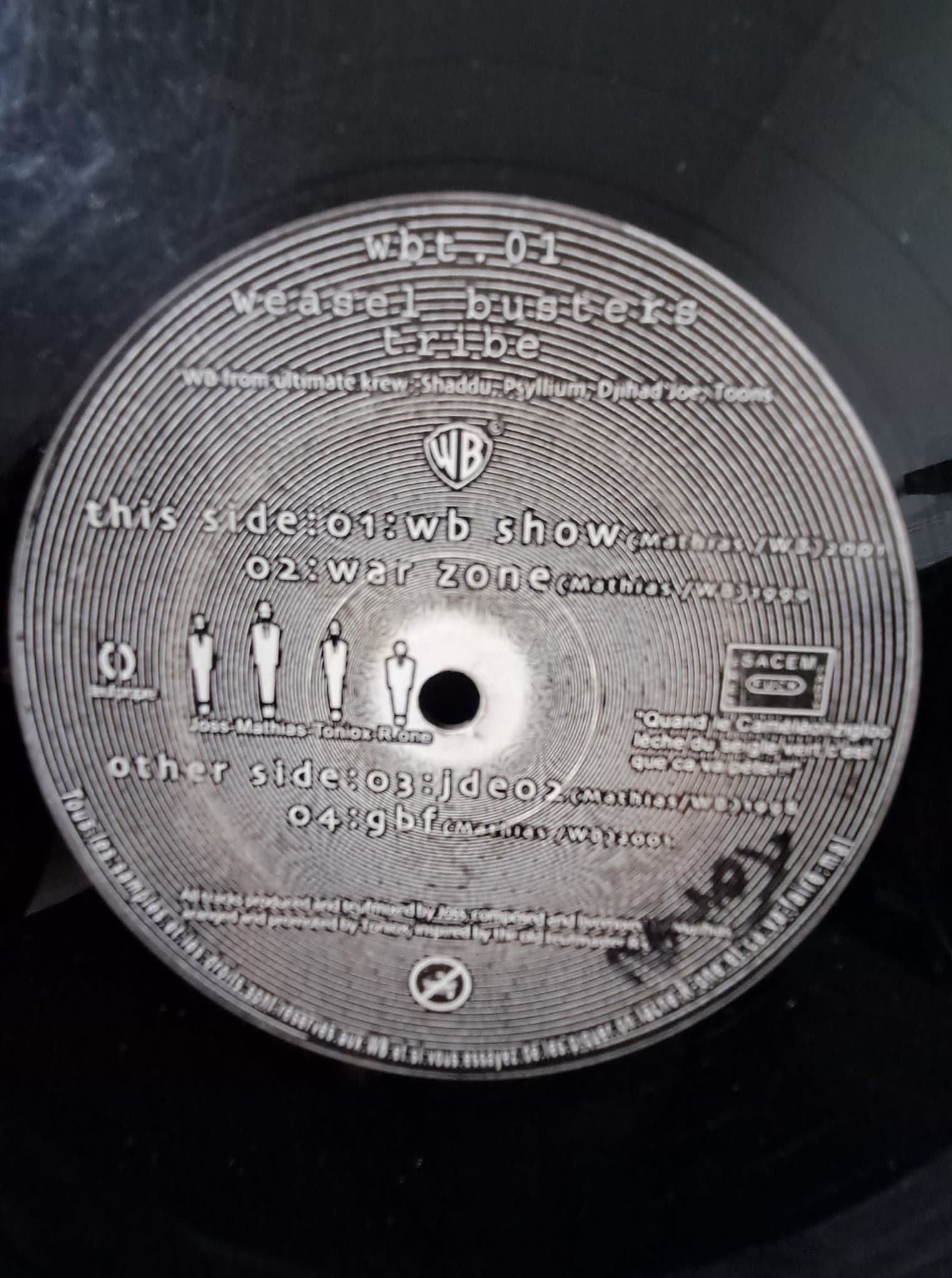 Weasel Busters Tribe 01 - vinyle freetekno