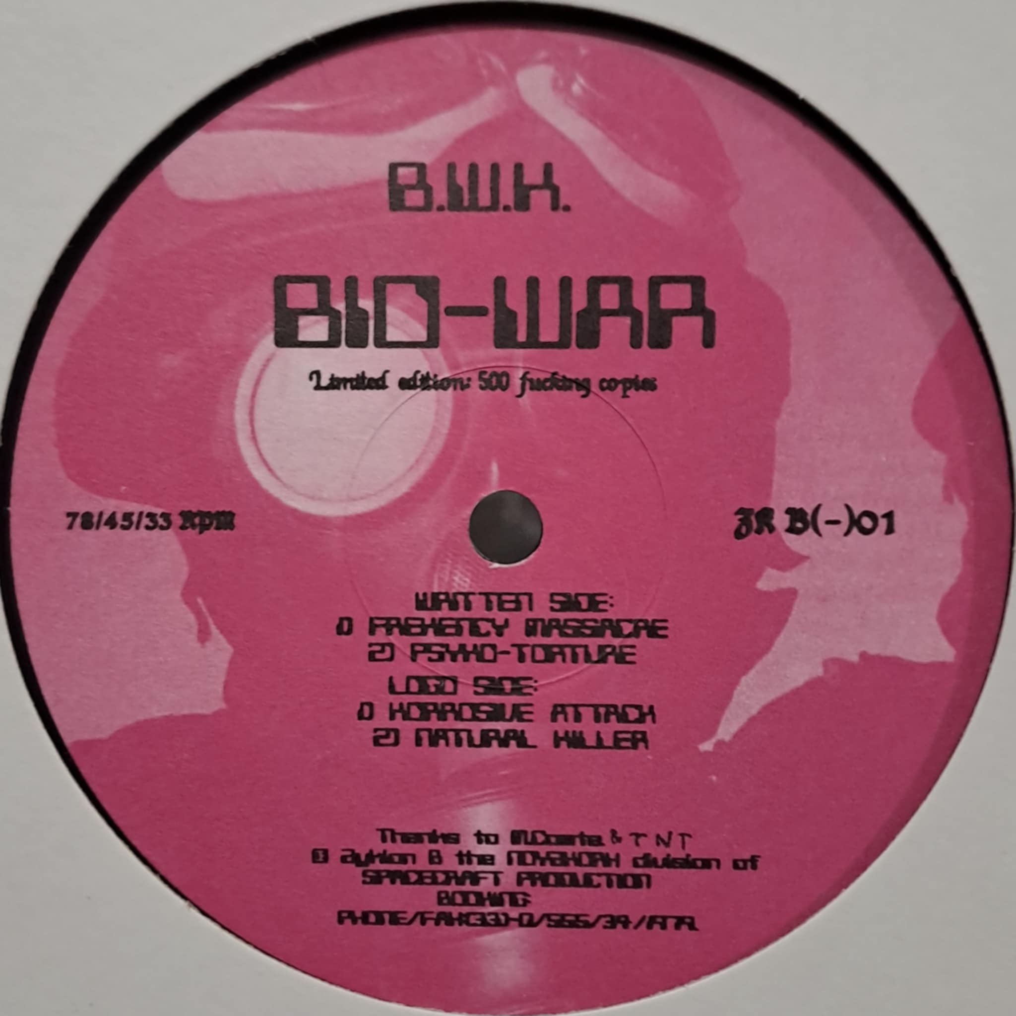 Zyklon B 01 - vinyle hardcore